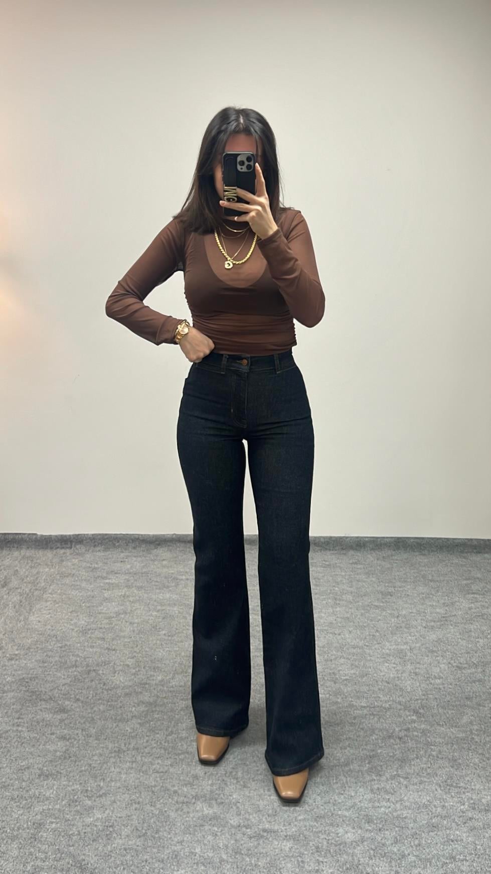 MADAM LACİ YIKAMALI FLARE JEAN