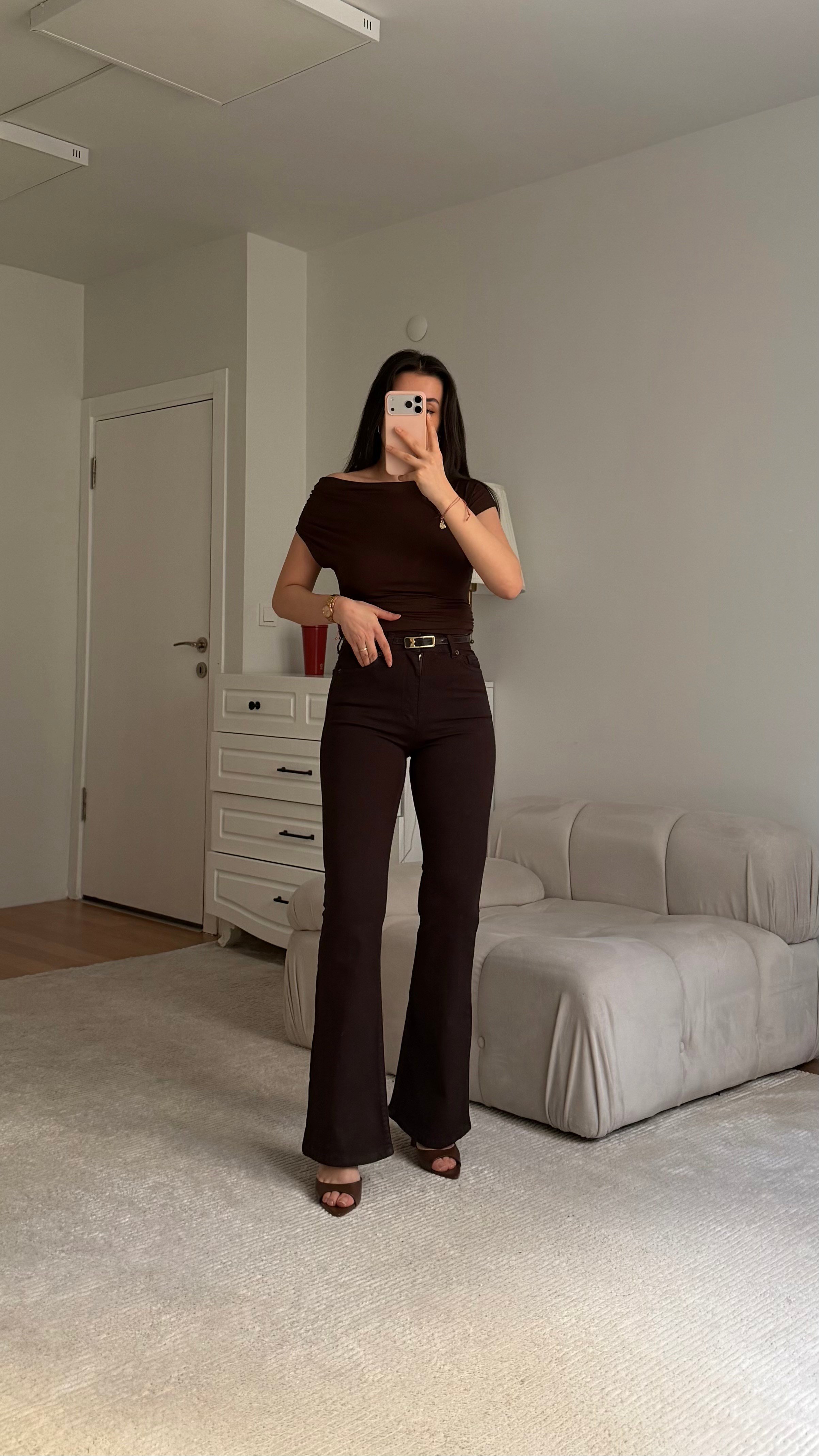 Marka Acı Kahve Flare Jean