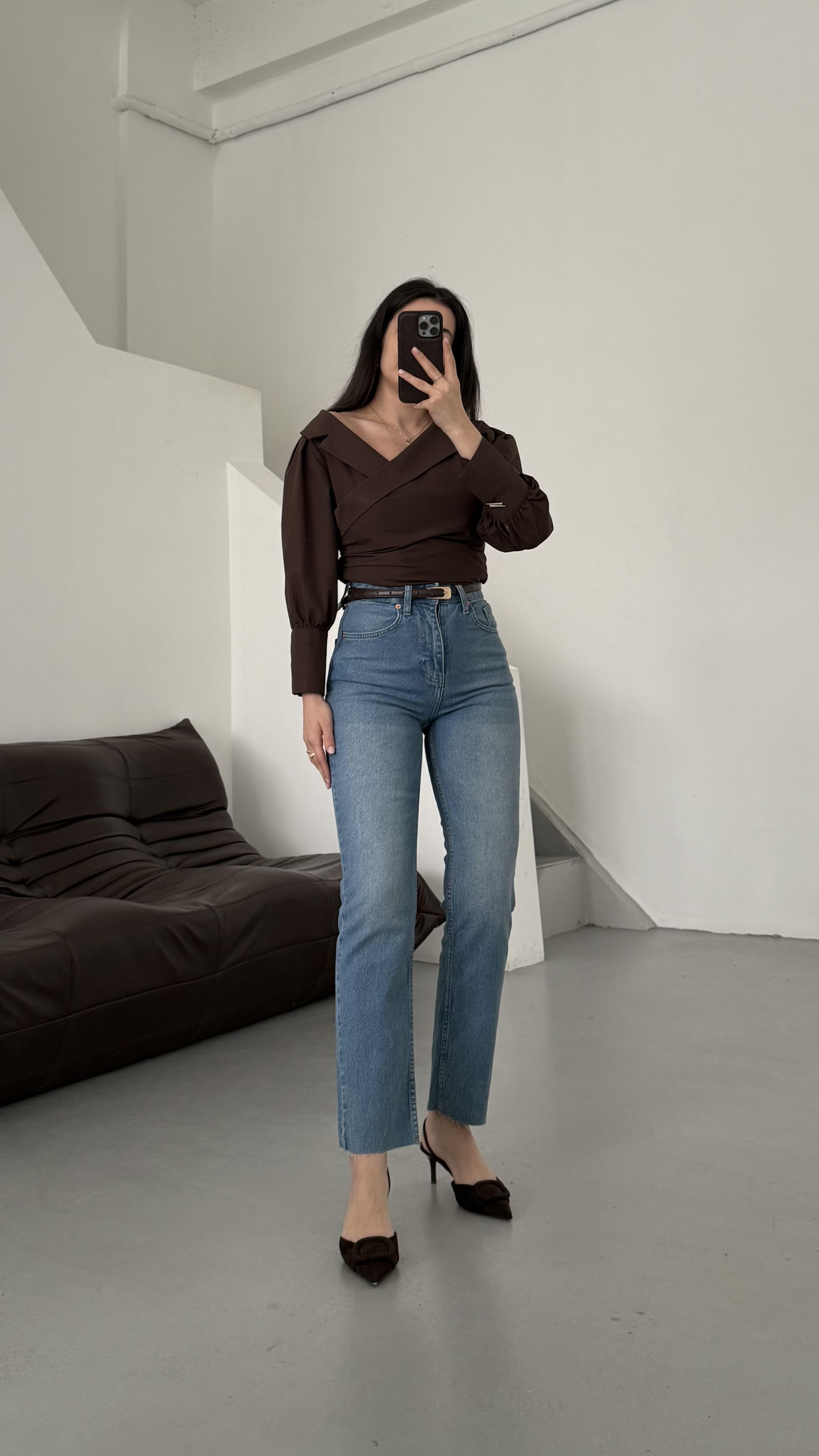 Marka Açık Mavi Straight Fıt Jean