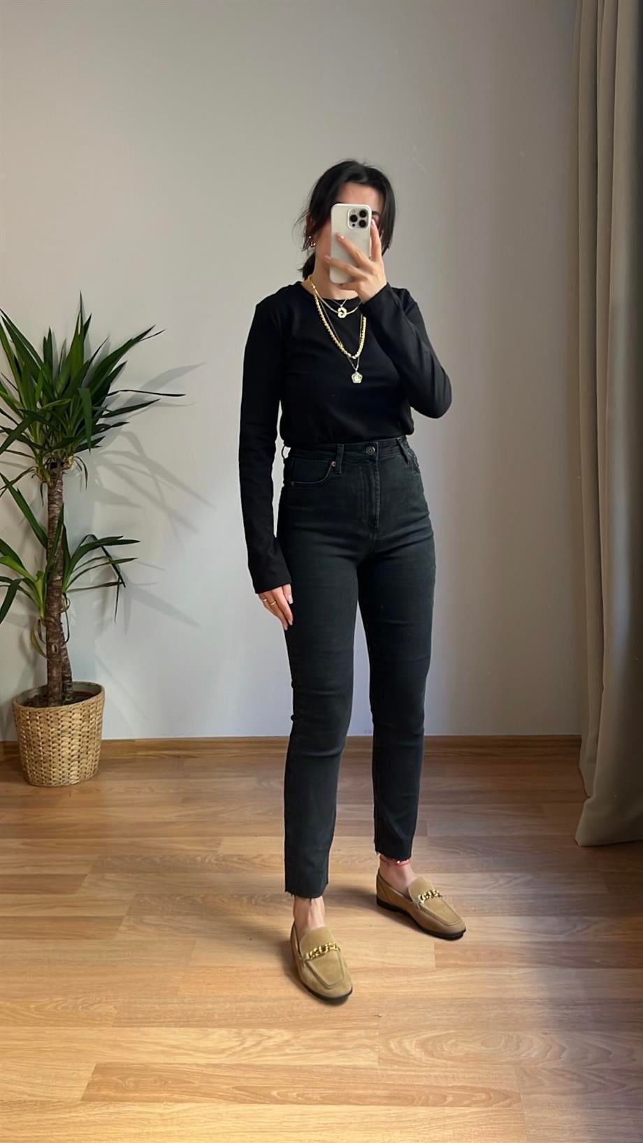 MARKA ANTRASIT LOVS LİKRALI BOY FIT