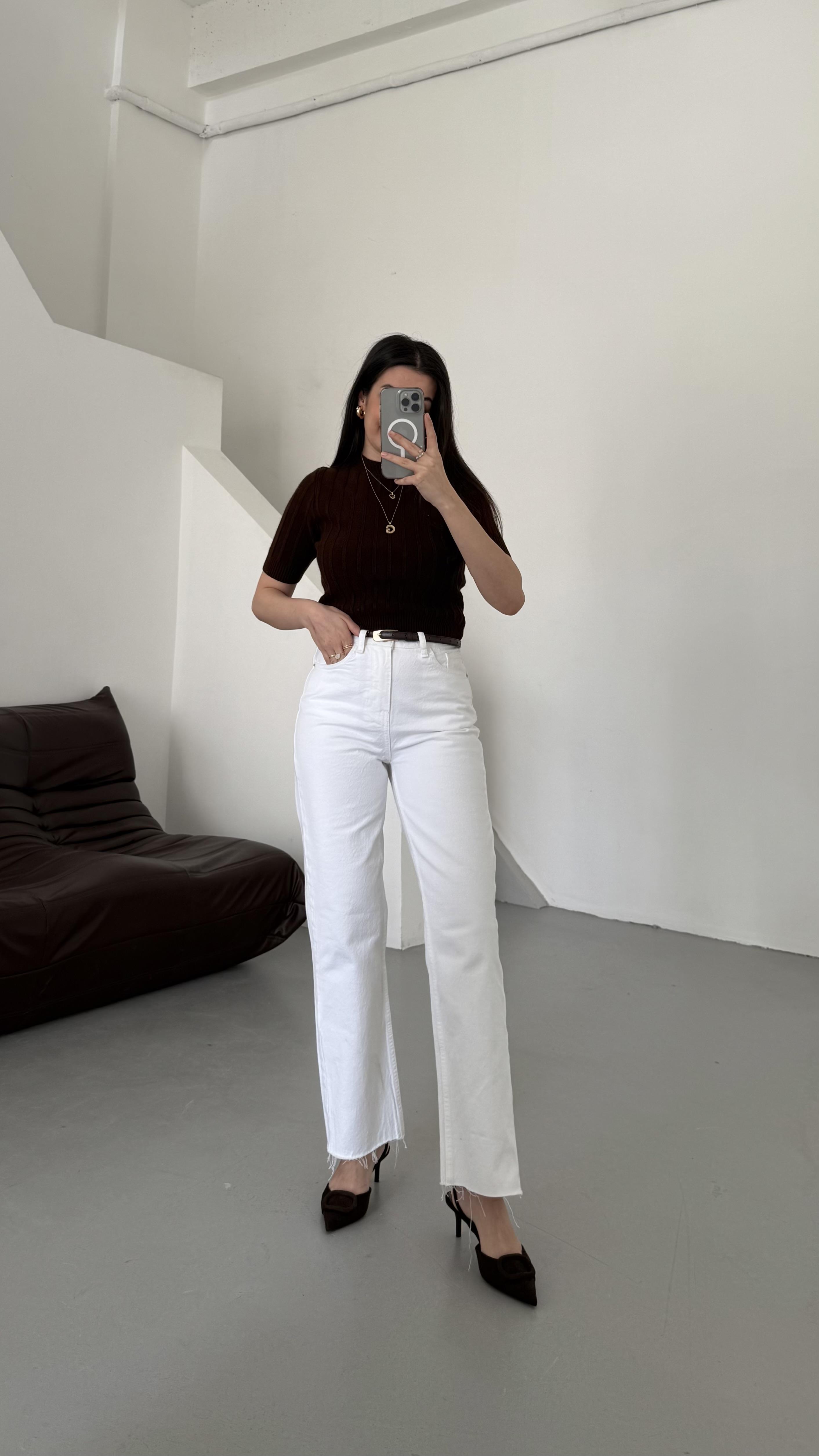 Marka Beyaz Dtraight Jean