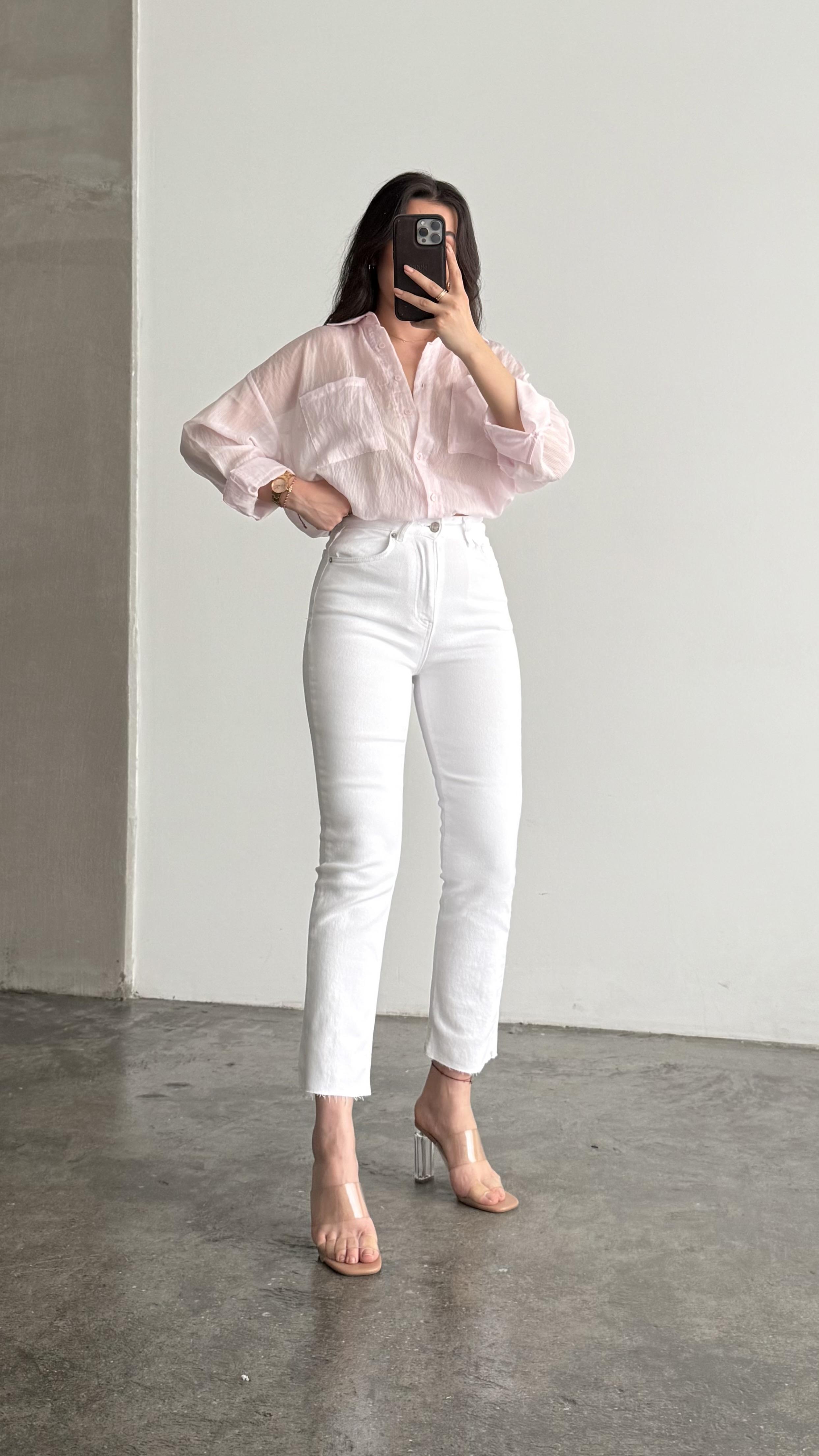 Marka Beyaz Slım Straight Jean