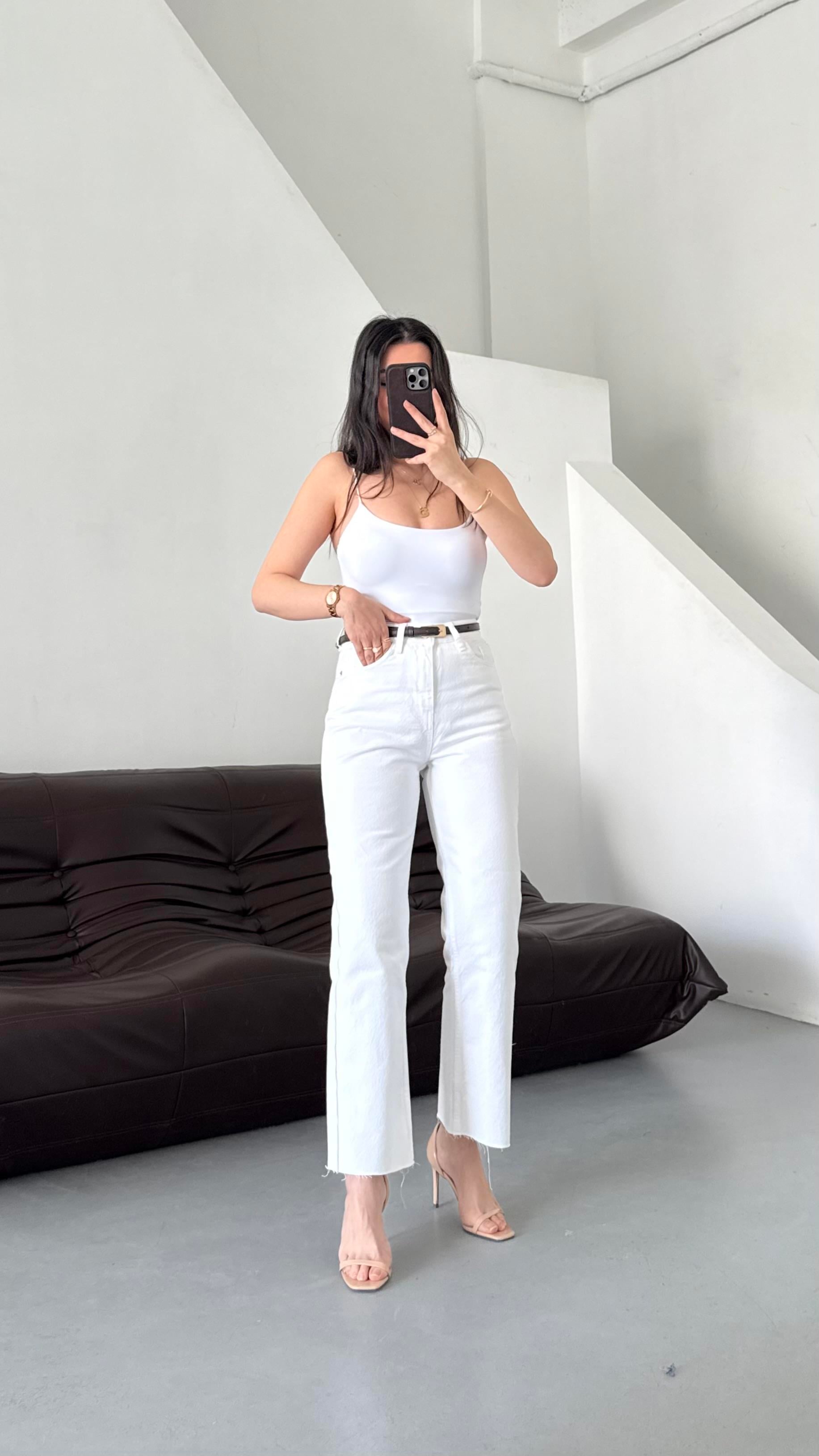 Marka Beyaz Straight Fıt Jean 