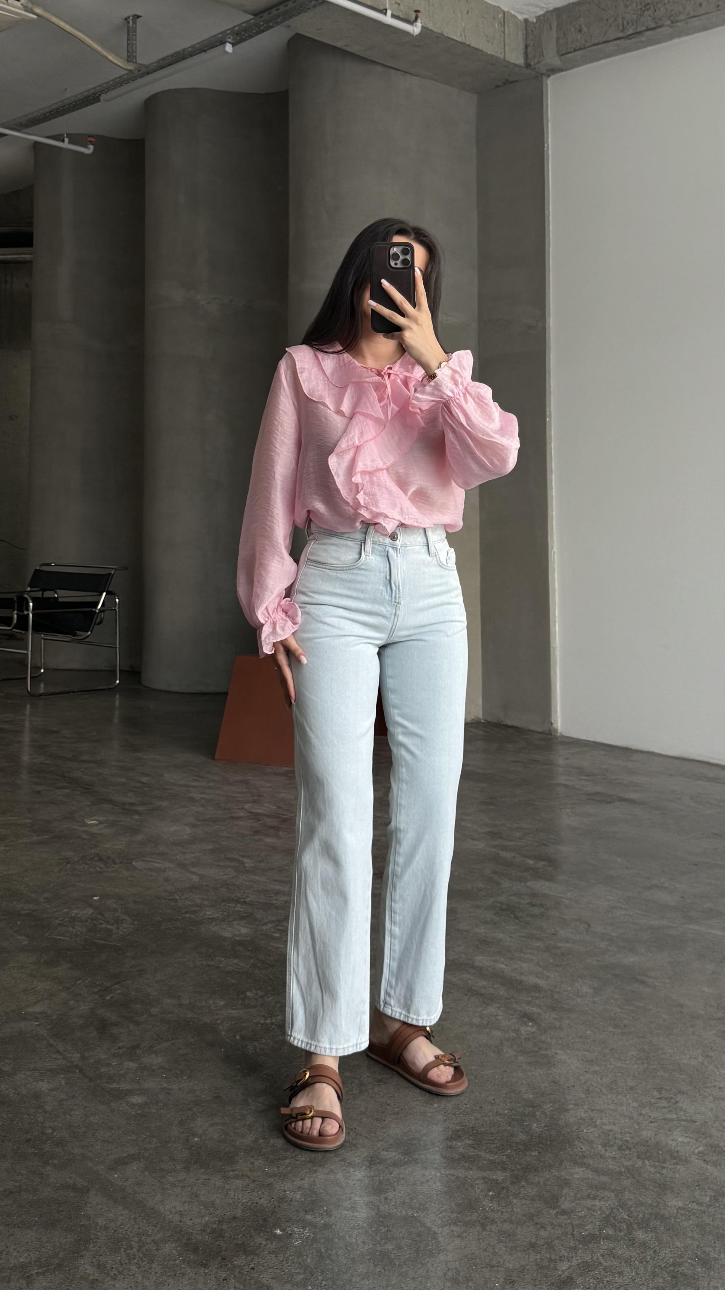 Marka Buz Mavi Straight Jean