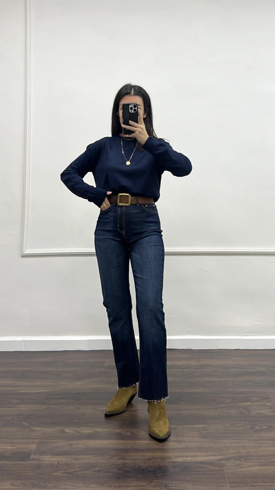 Marka Dark Blue Straıght Fıt Jean