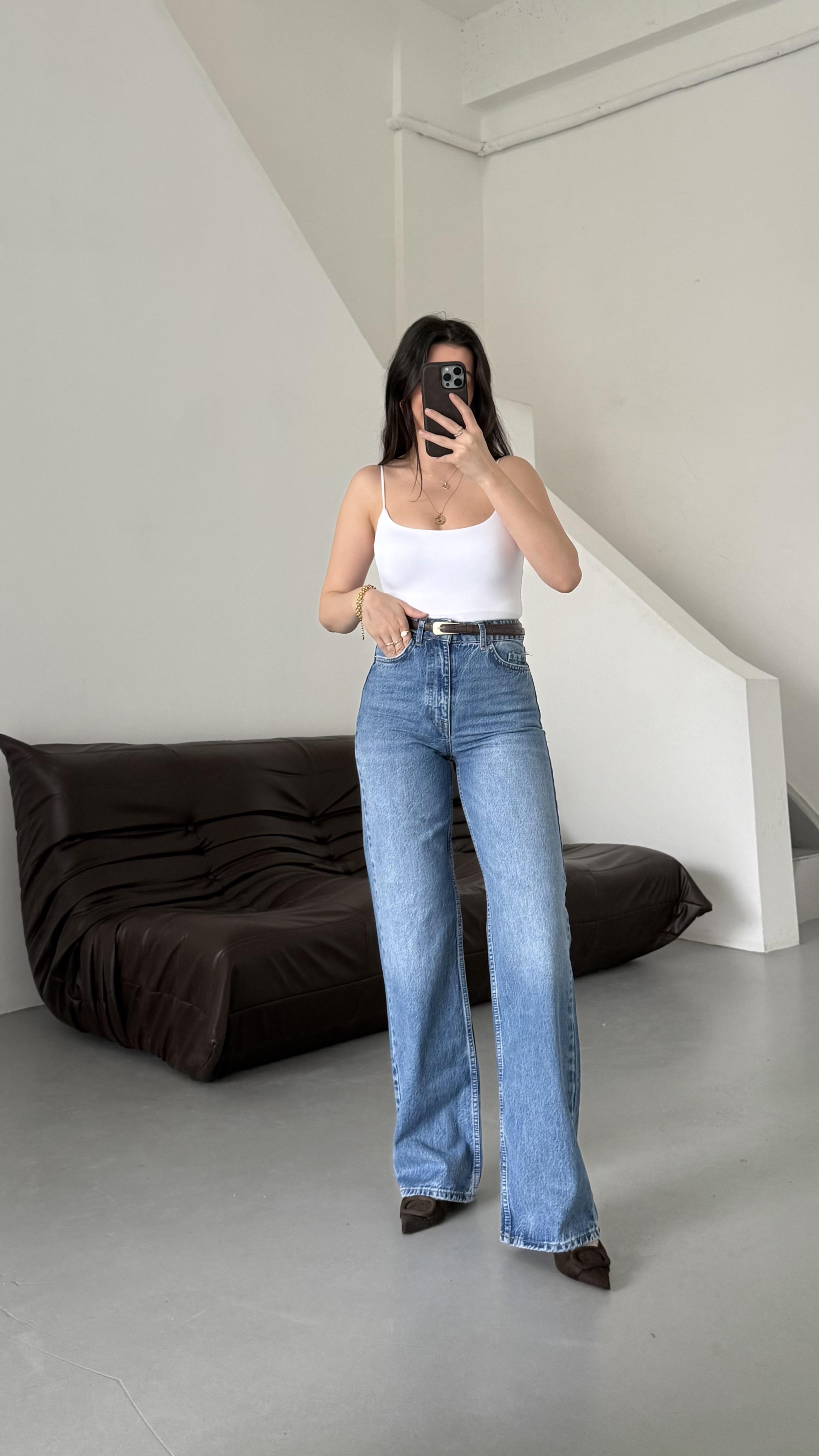 Marka Denim Straight Fıt Jean