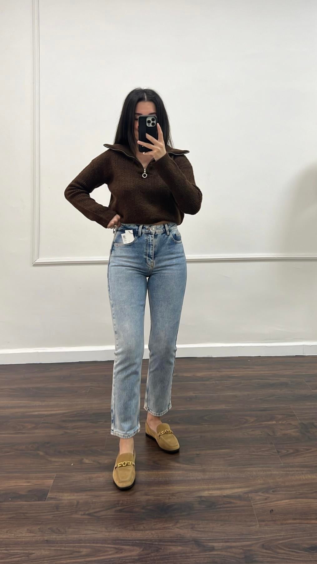 Marka Donuk Mavi Boyfıt Jean