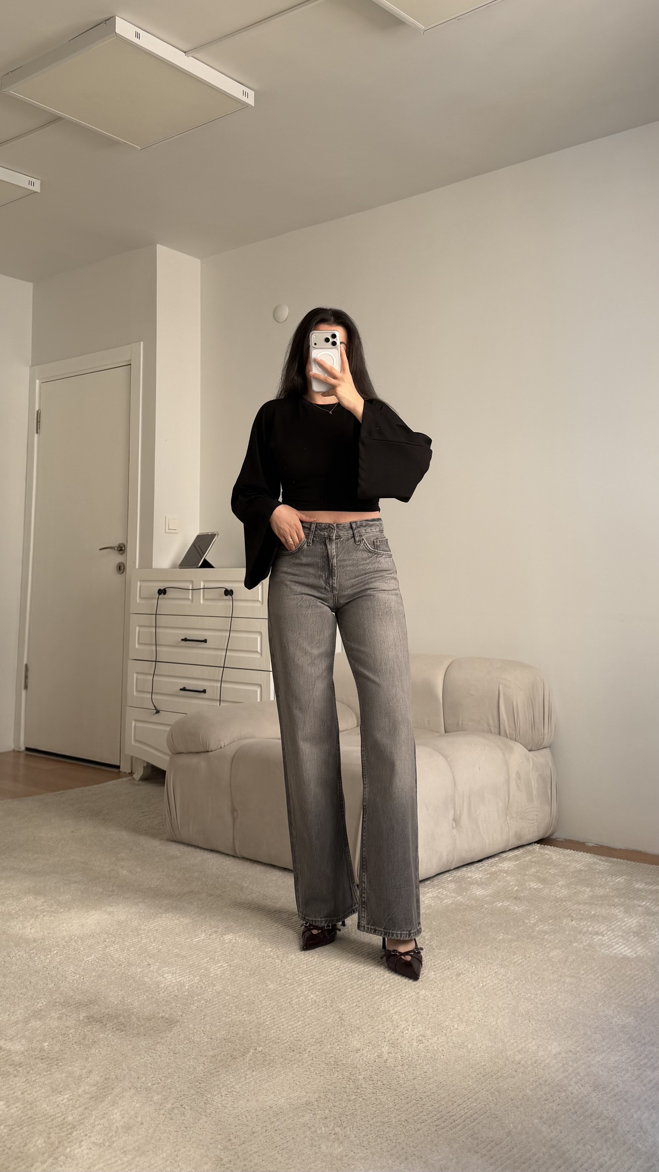 Marka Füme Düz Kesim Jean
