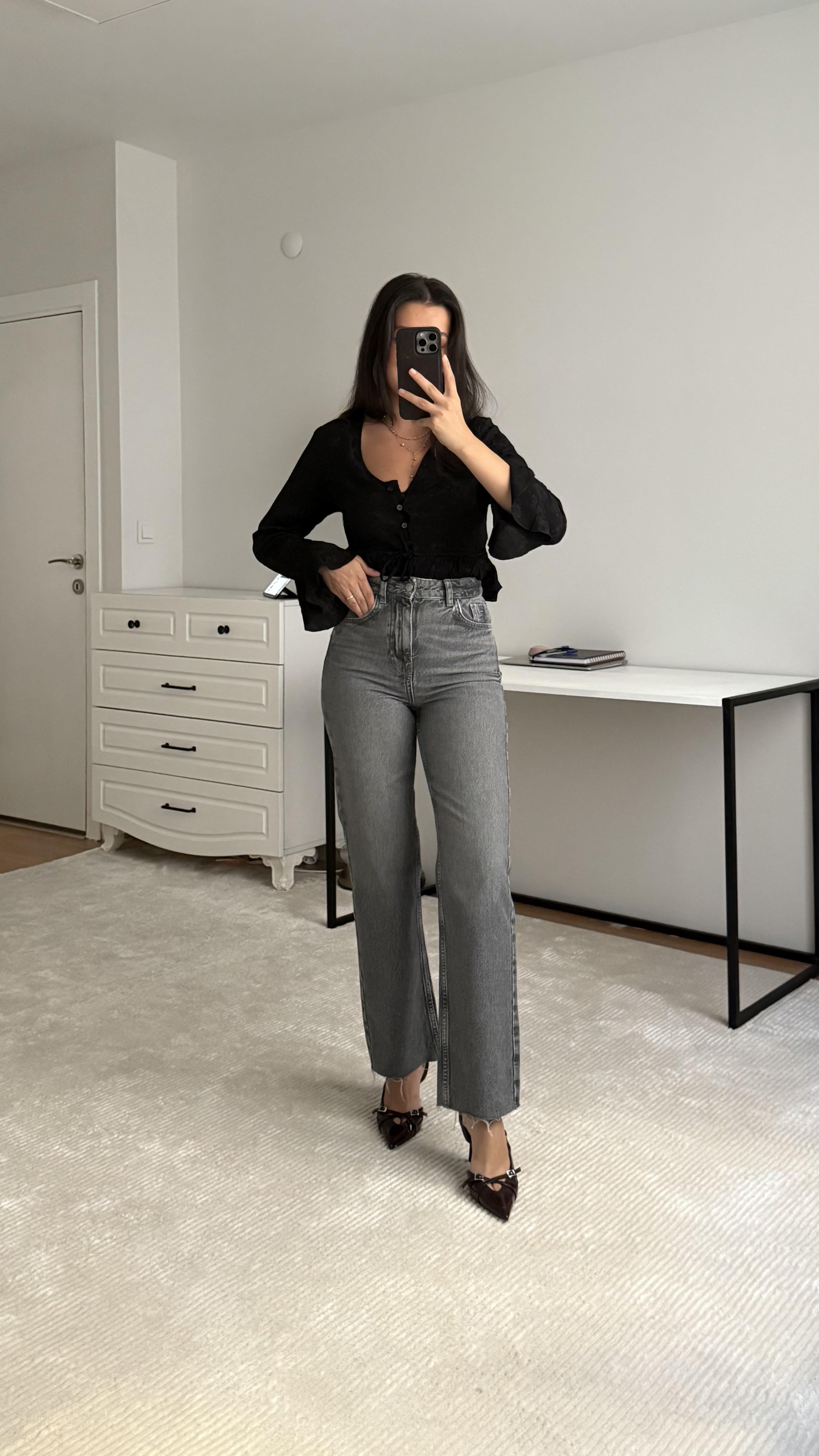 Marka Füme Straight Fıt Jean 