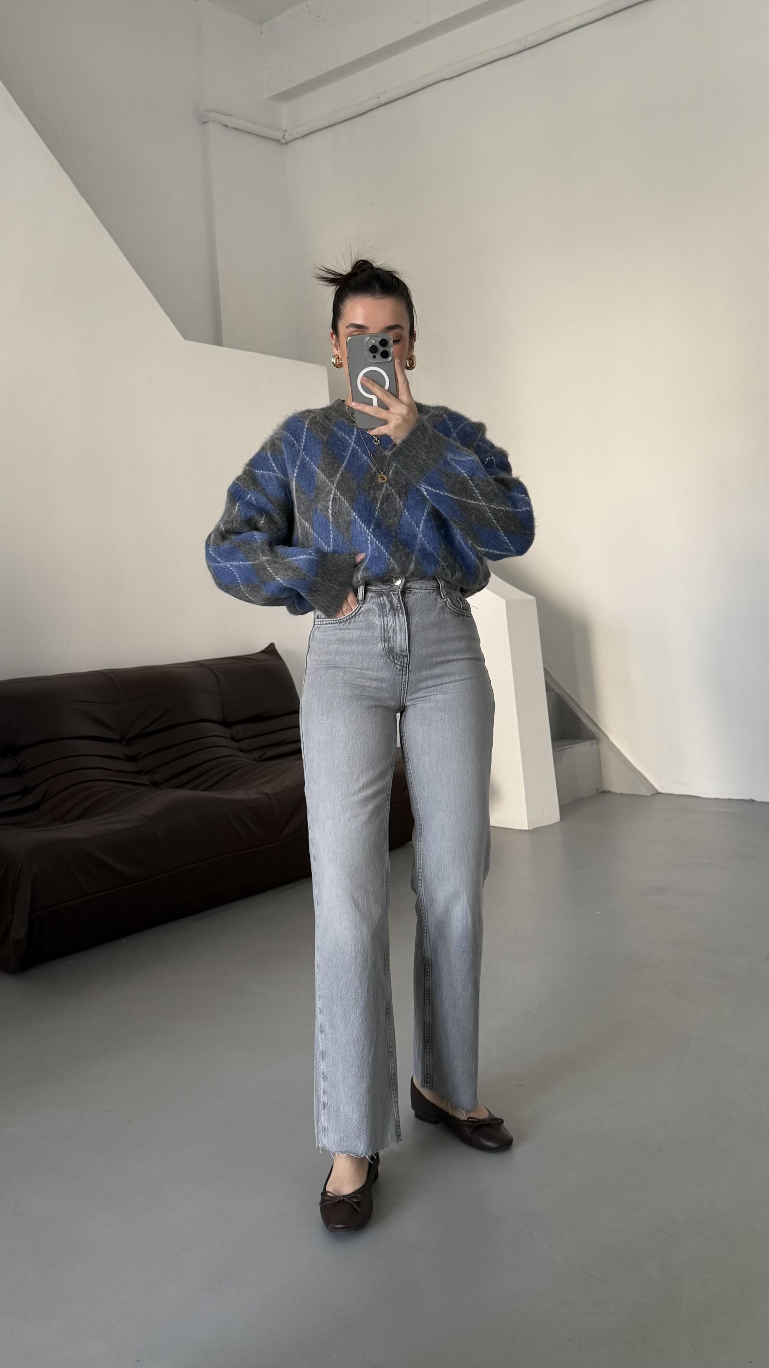 Marka Gri Sezon Straight Fit Jean