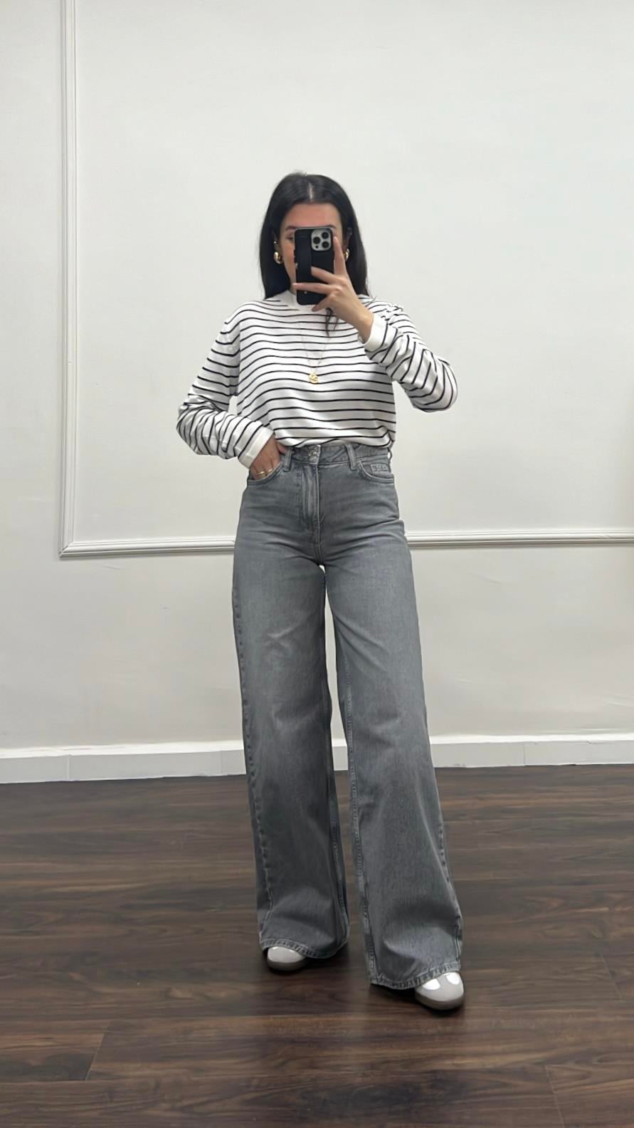 Marka Gri Wide Leg Jean