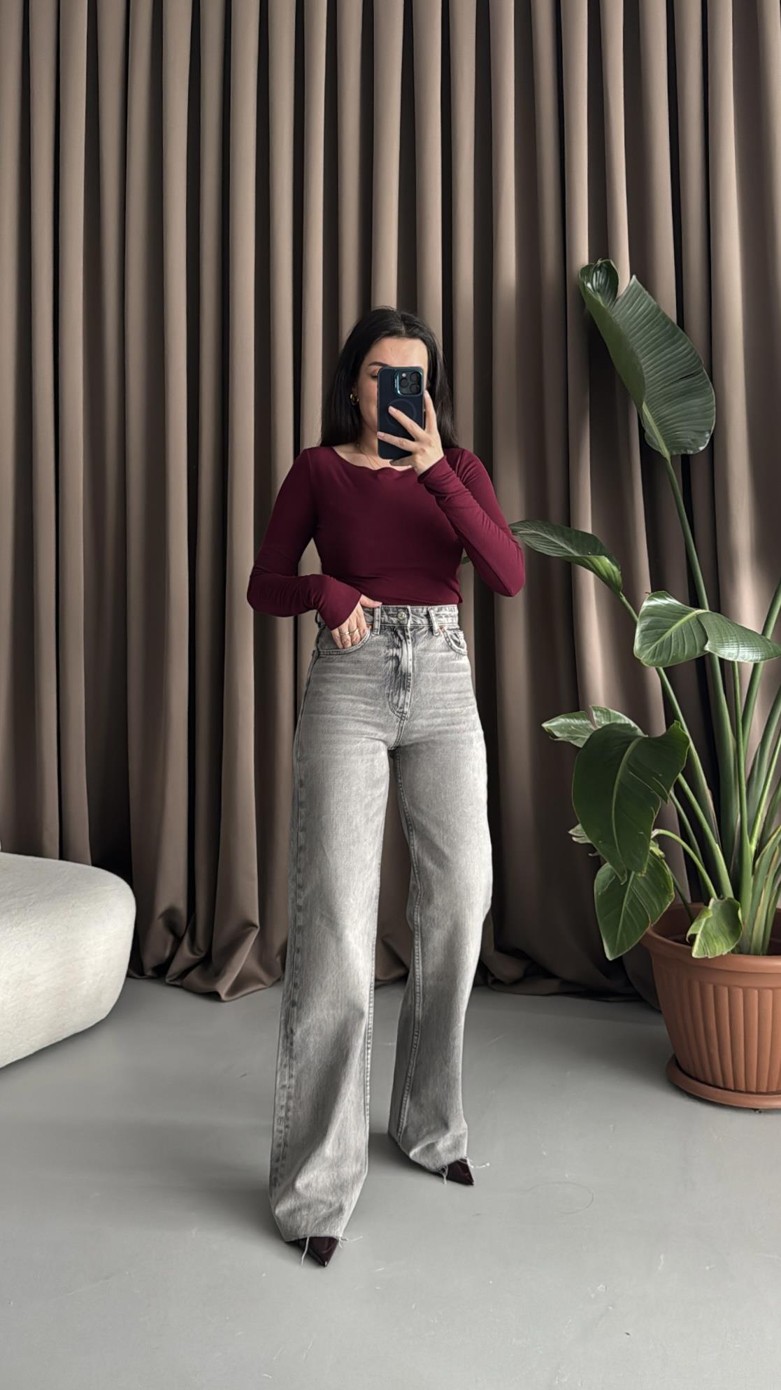 Marka Gri Wide Leg Jean