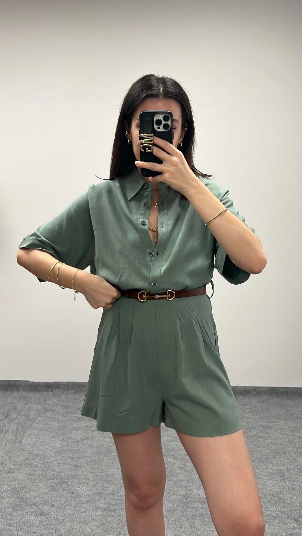 MARKA HAKİ GÖMLEK TULUM 