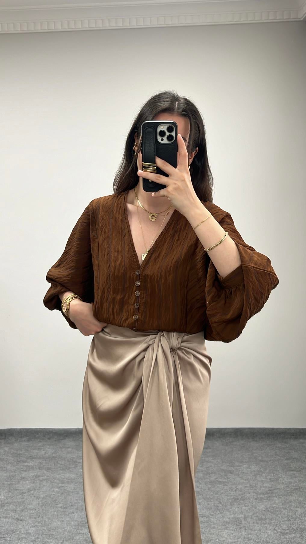 Marka Kahve Salaş Gömlek