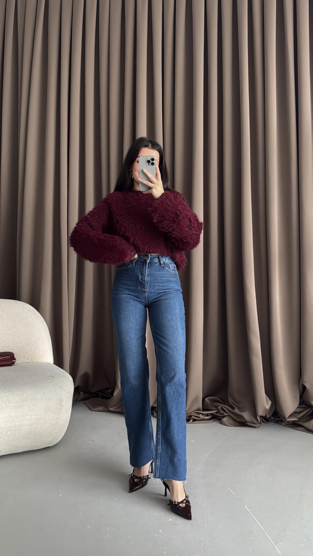 Marka Koyu İndigo  Straight Fıt Jean