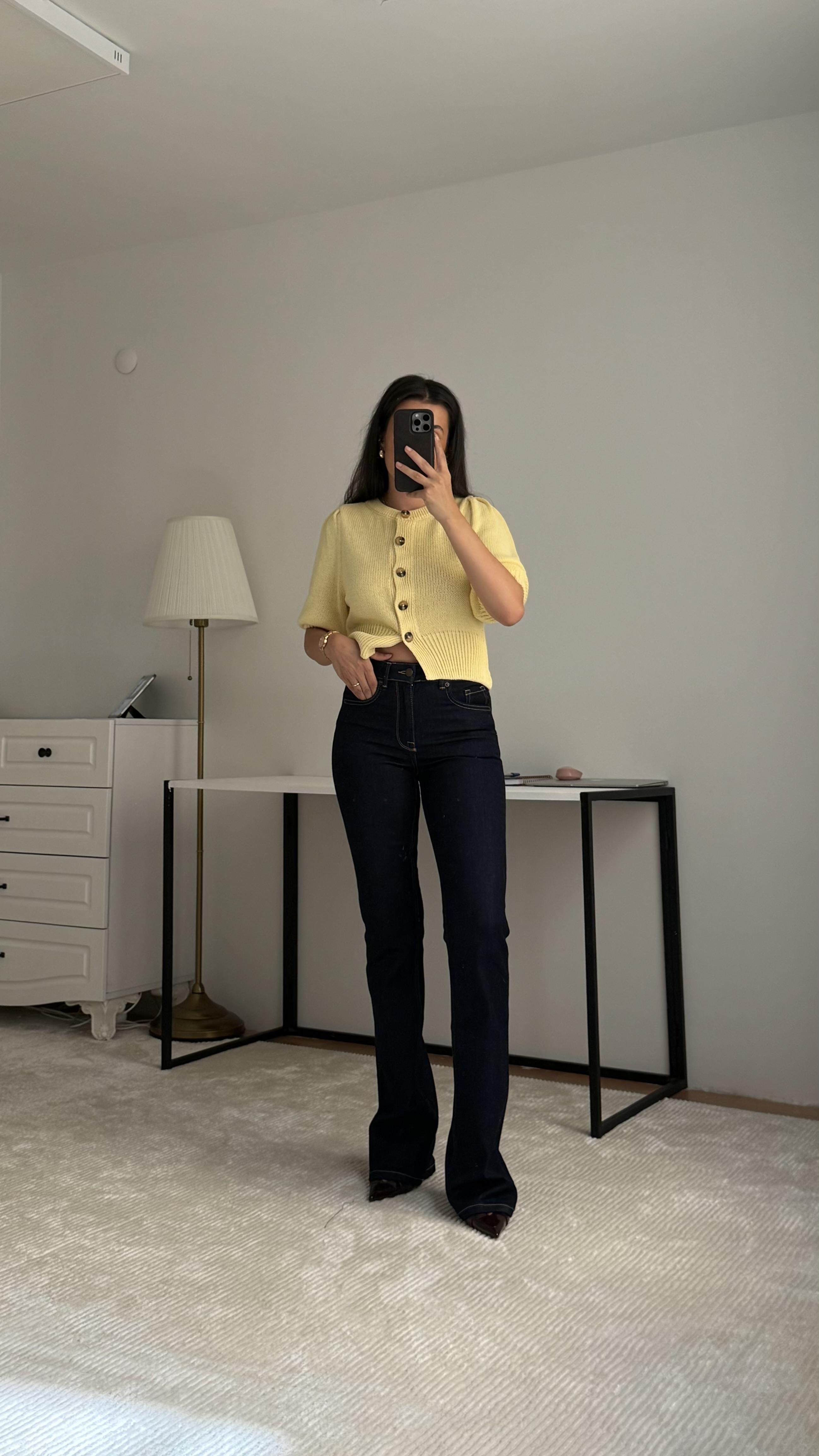 Marka Koyu Laci Bootcut Jean