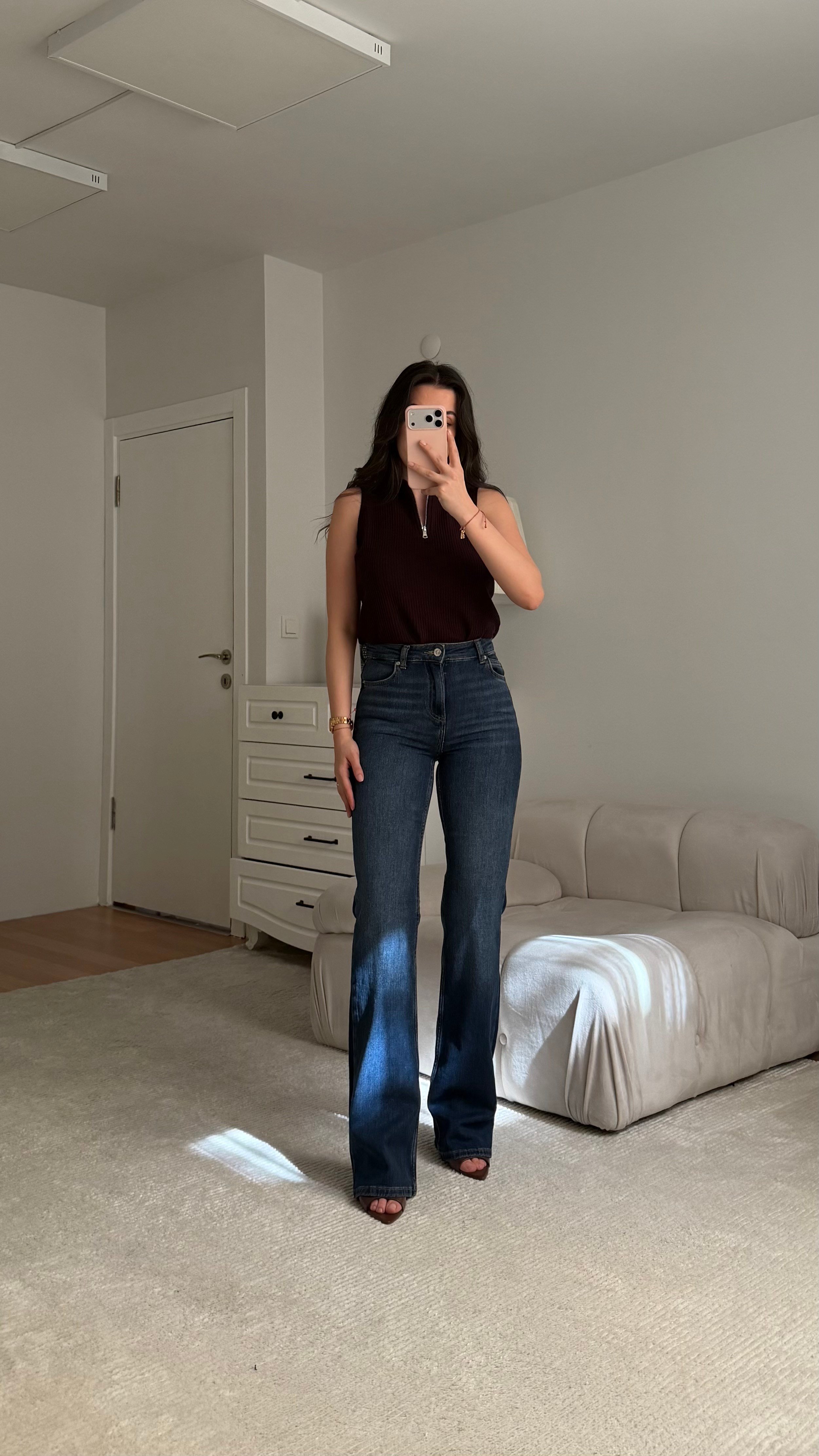 Marka Koyu Mavi Flare Jean 