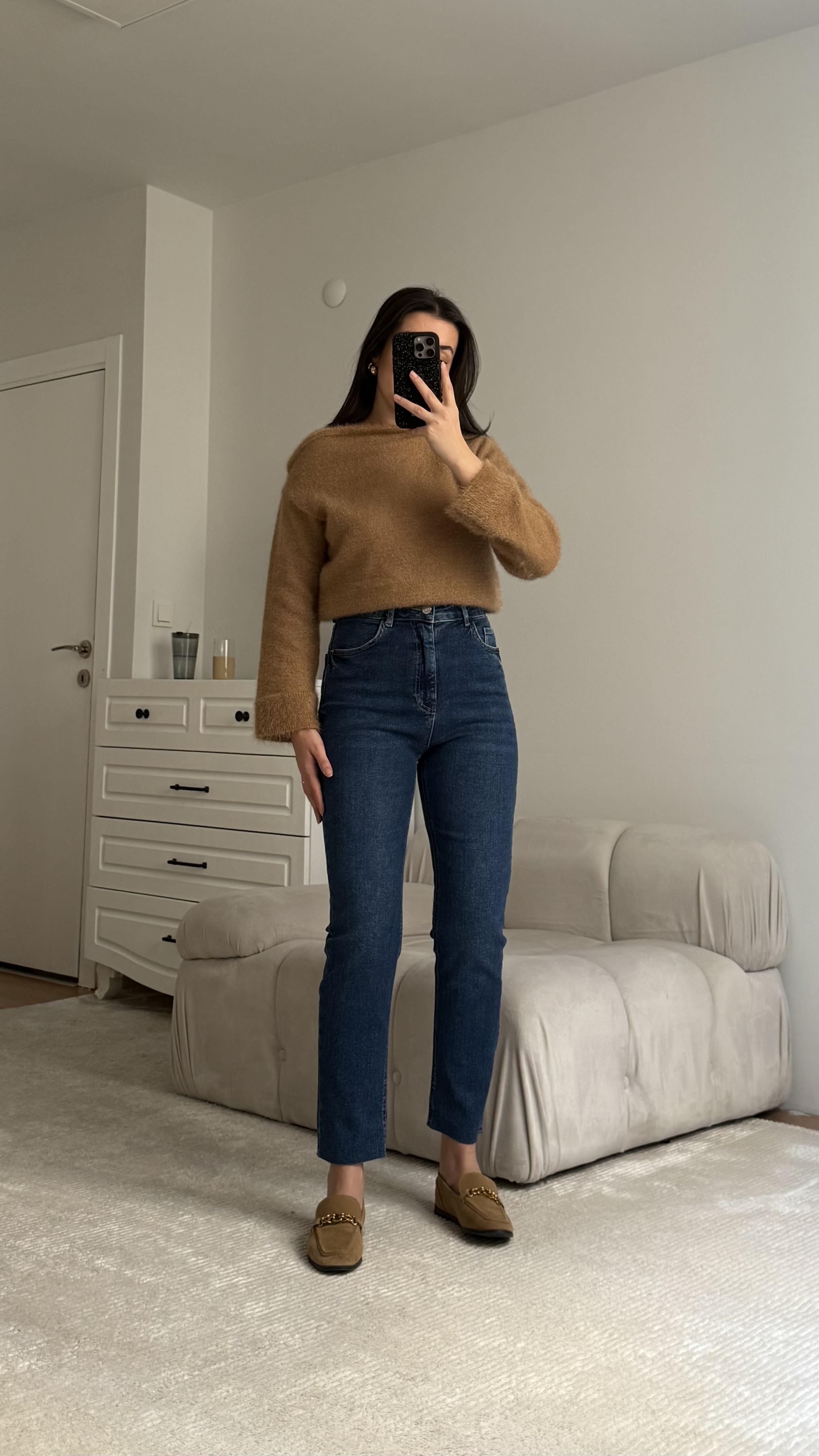 MARKA Koyu Mavi POWER LİKRA BOYFIT FİT JEAN