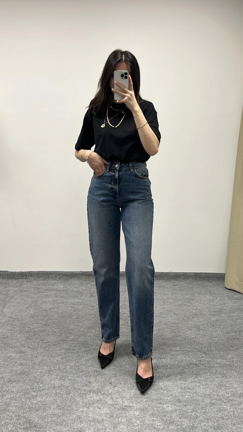 MARKA KOYU MAVİ RELAX STRAIGHT LEG JEAN