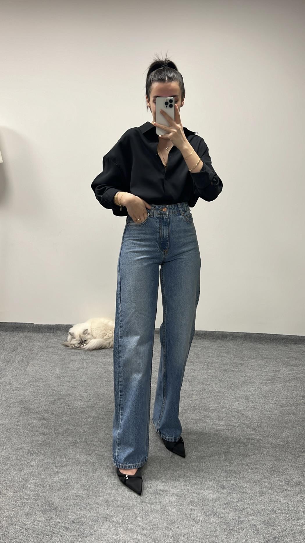 MARKA KOYU MAVİ STRAIGHT FIT JEAN