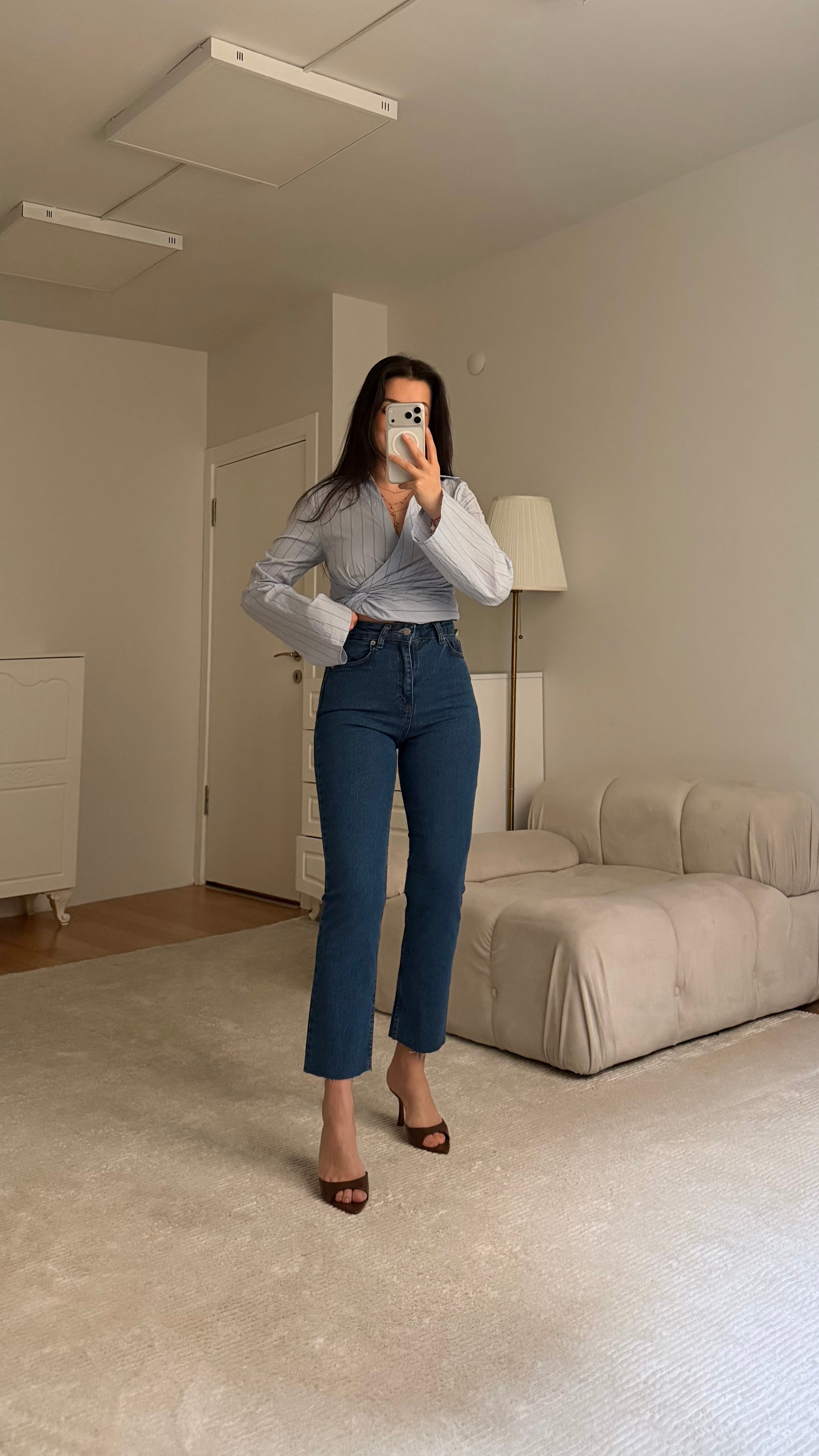 Marka Koyu Mavi Straight Fıt Jean