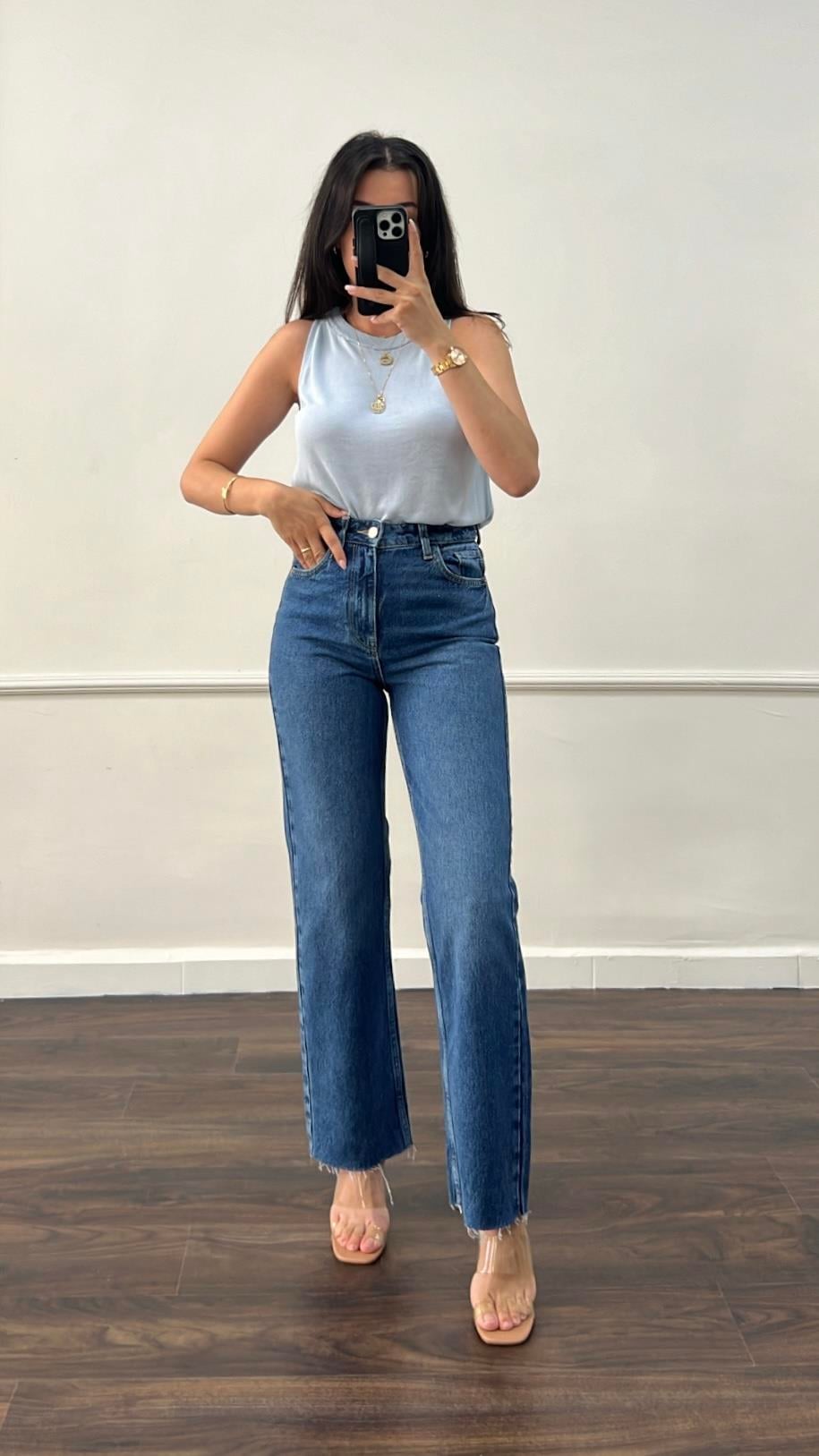 Marka Koyu Mavi Straıght Jean