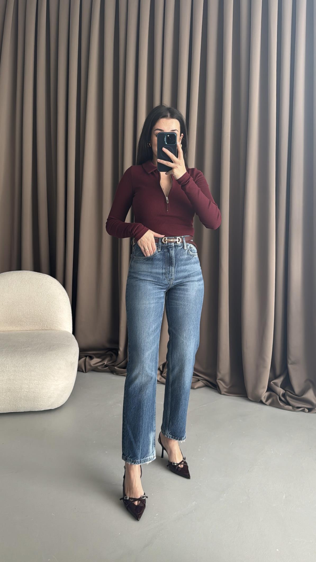 Marka Koyu Mavi Straight Jean