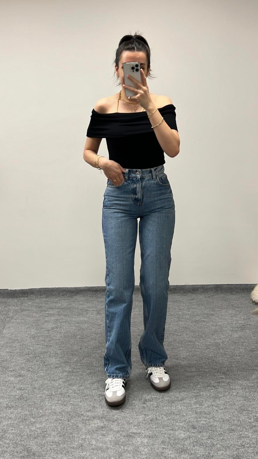 MARKA KOYU MAVİ STRAIGHT JEAN