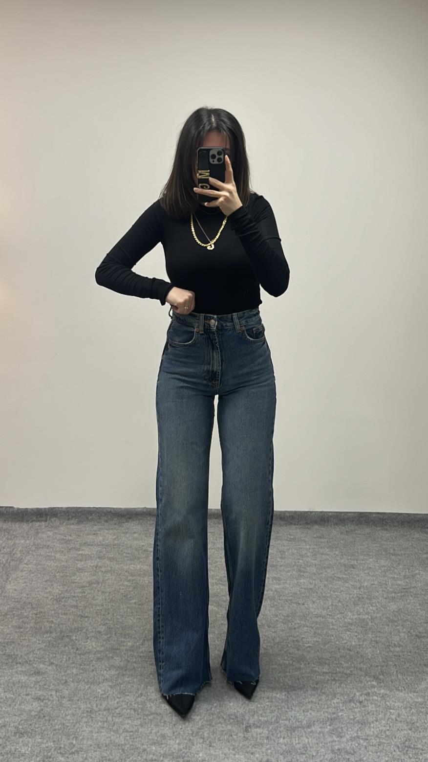 MARKA KOYU MAVİ WİDE LEG 