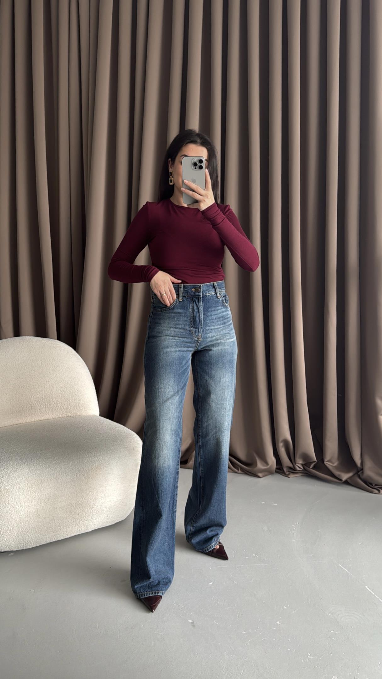 Marka Koyu Mavi Yıkamalı Straight Jean