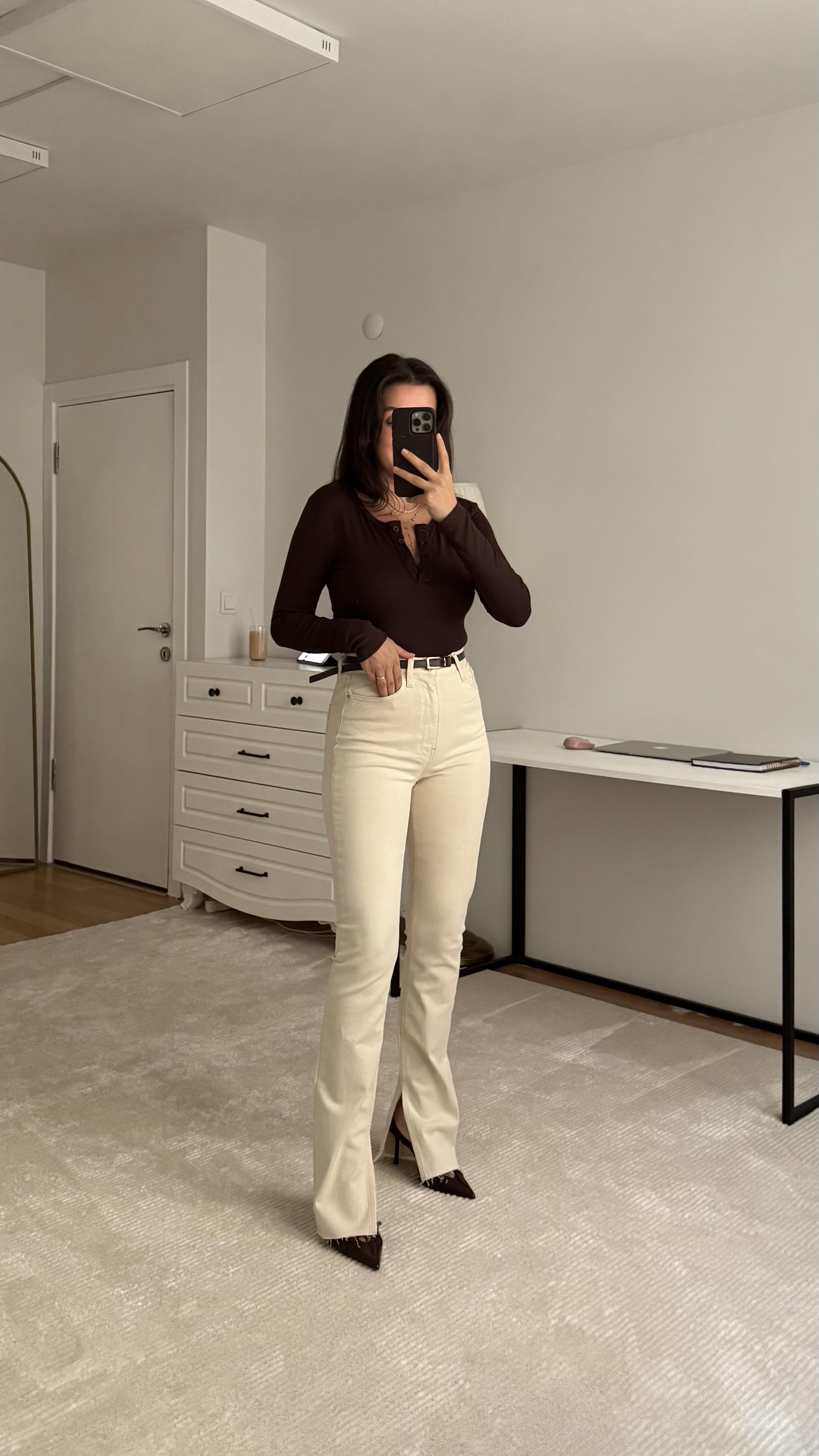 Marka Krem Slım Flare Jean