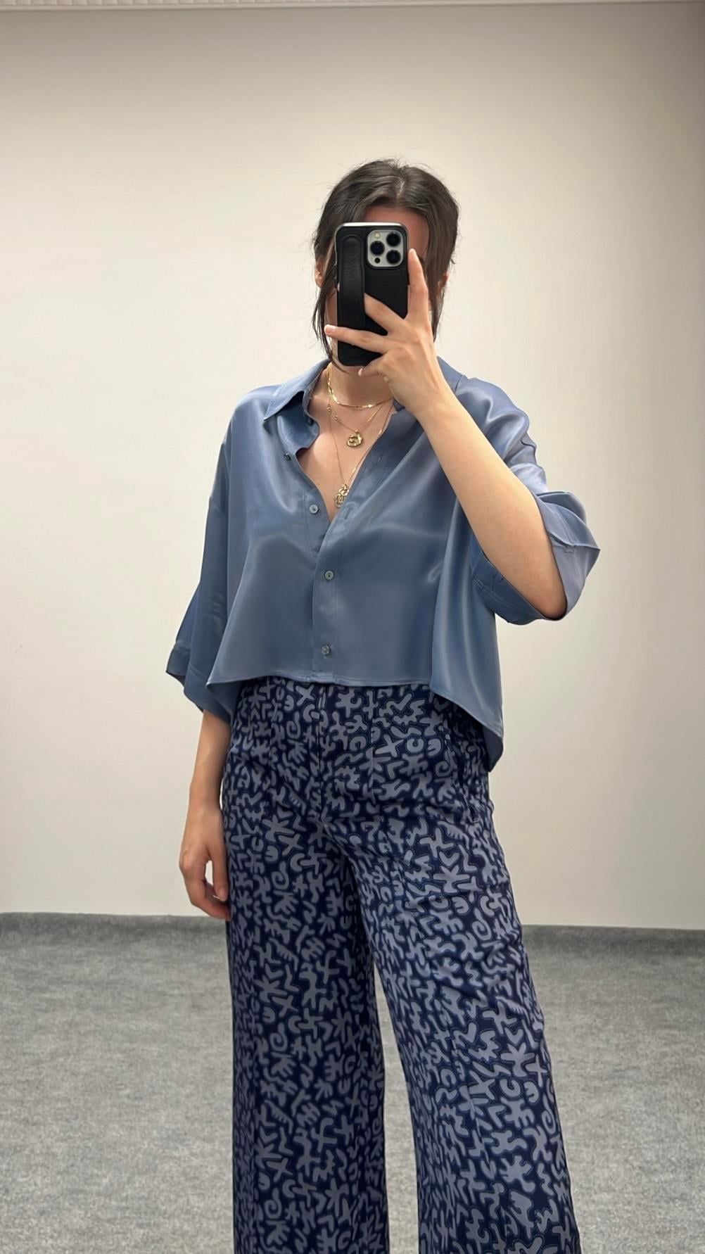 Marka Laci Saten Gömlek