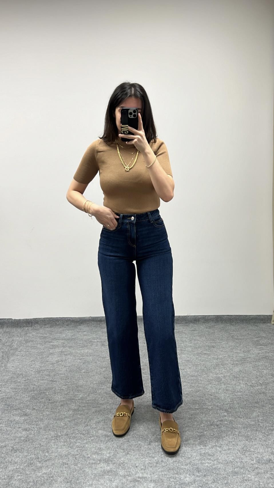 MARKA LACİ YÜKSEK BEL STRAIGHT JEAN