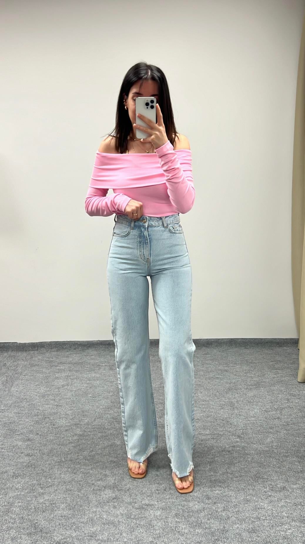 MARKA MAVİ STRAIGHT PAÇA DETAY JEAN