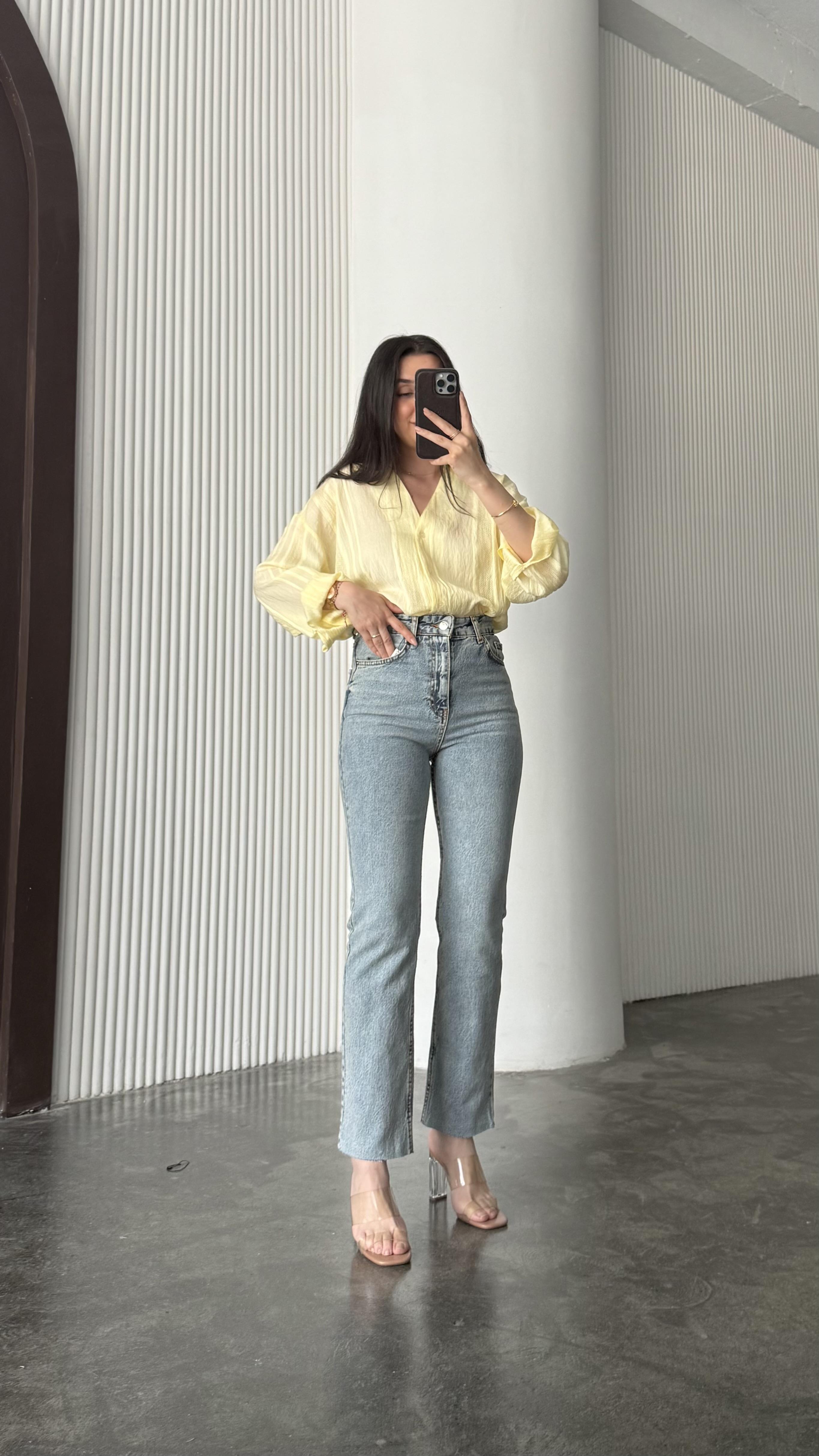 Marka Mavi Yıkamalı Slım Straight Jean