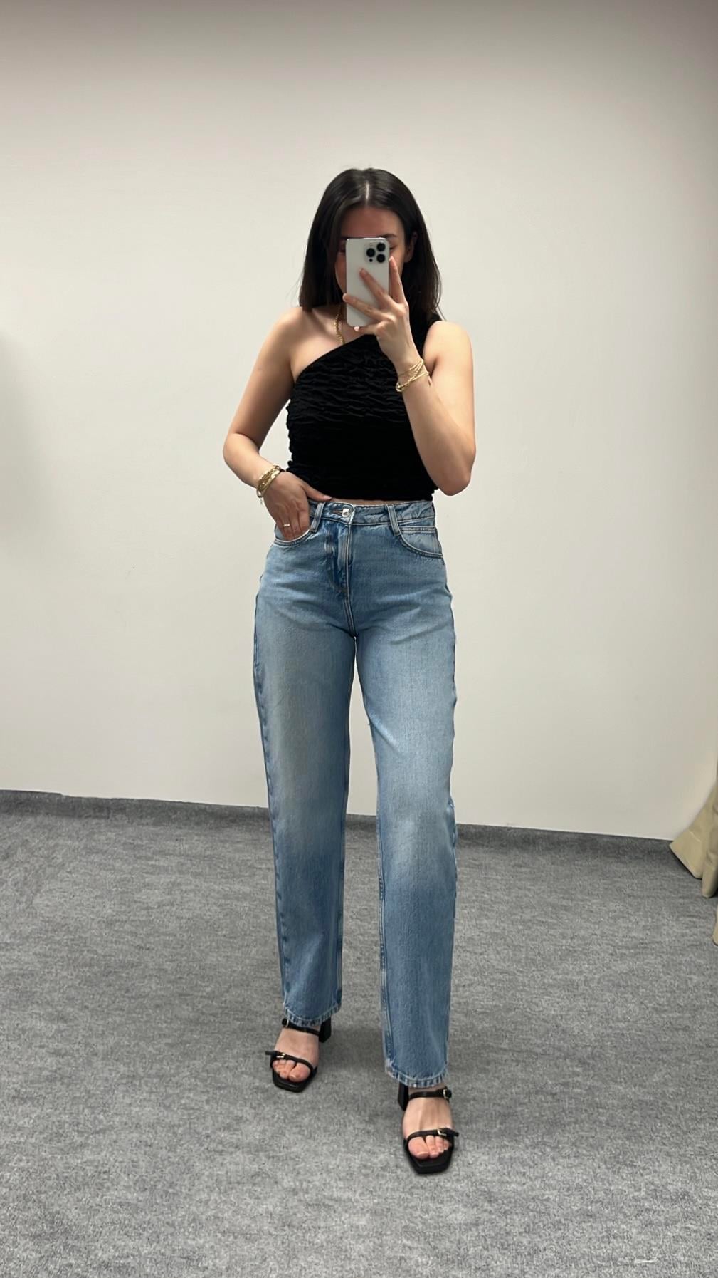 Marka Orta Bel Straıght Fit Jean