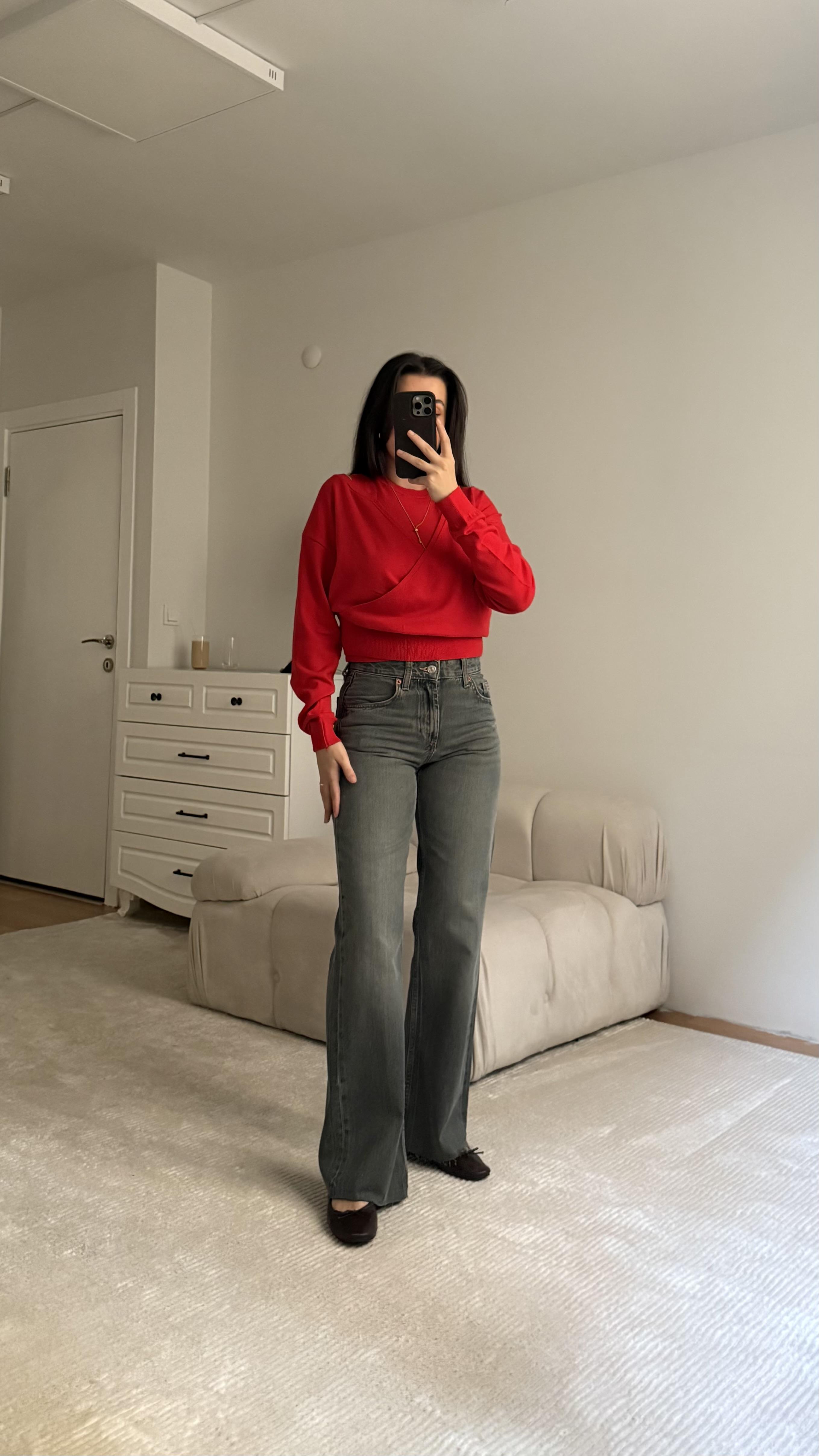Marka Orta Bel Wide Leg Jean