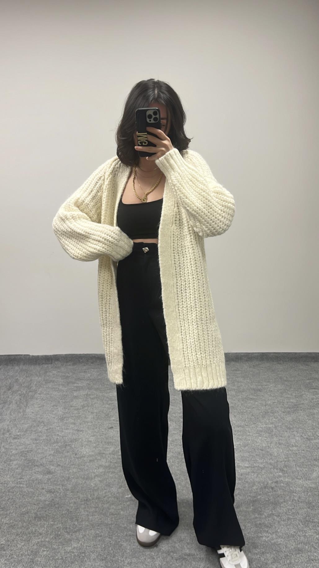 MARKA SELANİK ÖRME HIRKA