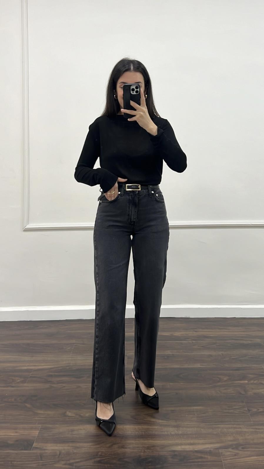 Marka Straıght Fıt Antrasit Jean