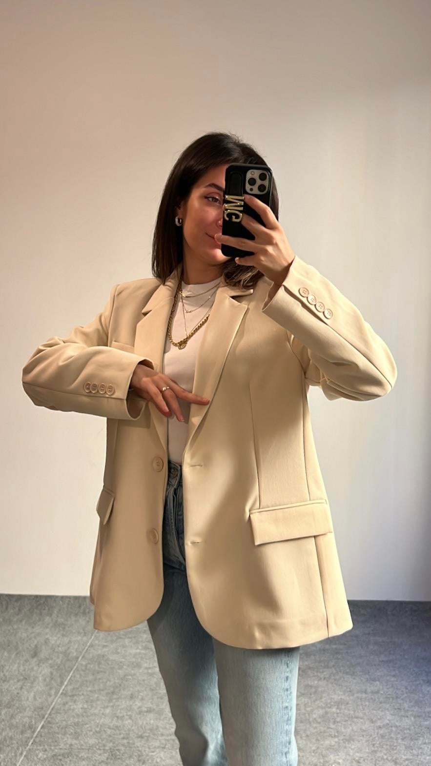 MARKA TAŞ KRUVAZE BLAZER