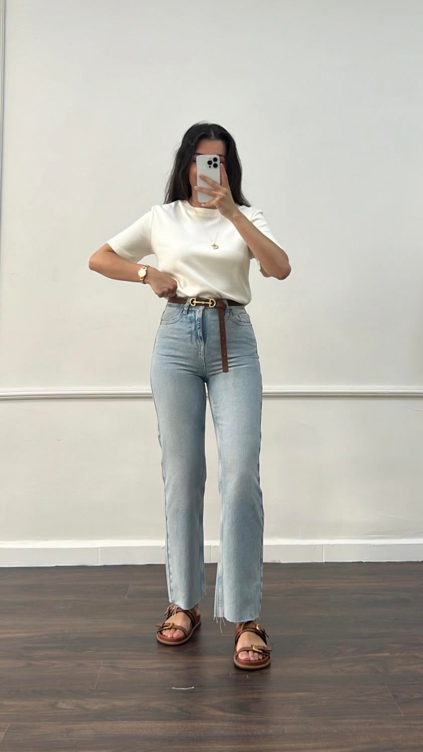 Marka Vintage Straight Fıt Jean