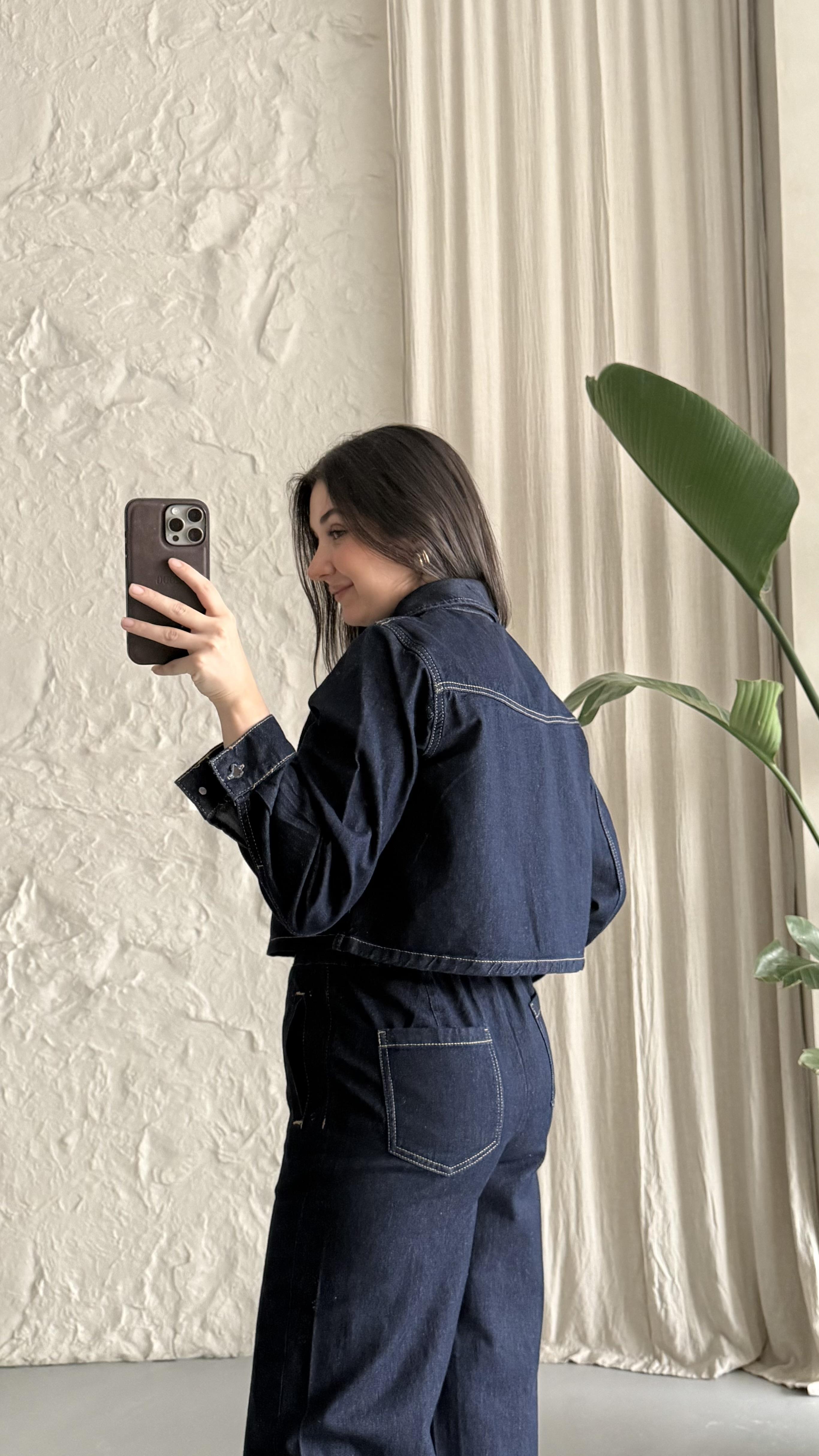 Marka Yoğun Laci Denim Gömlek