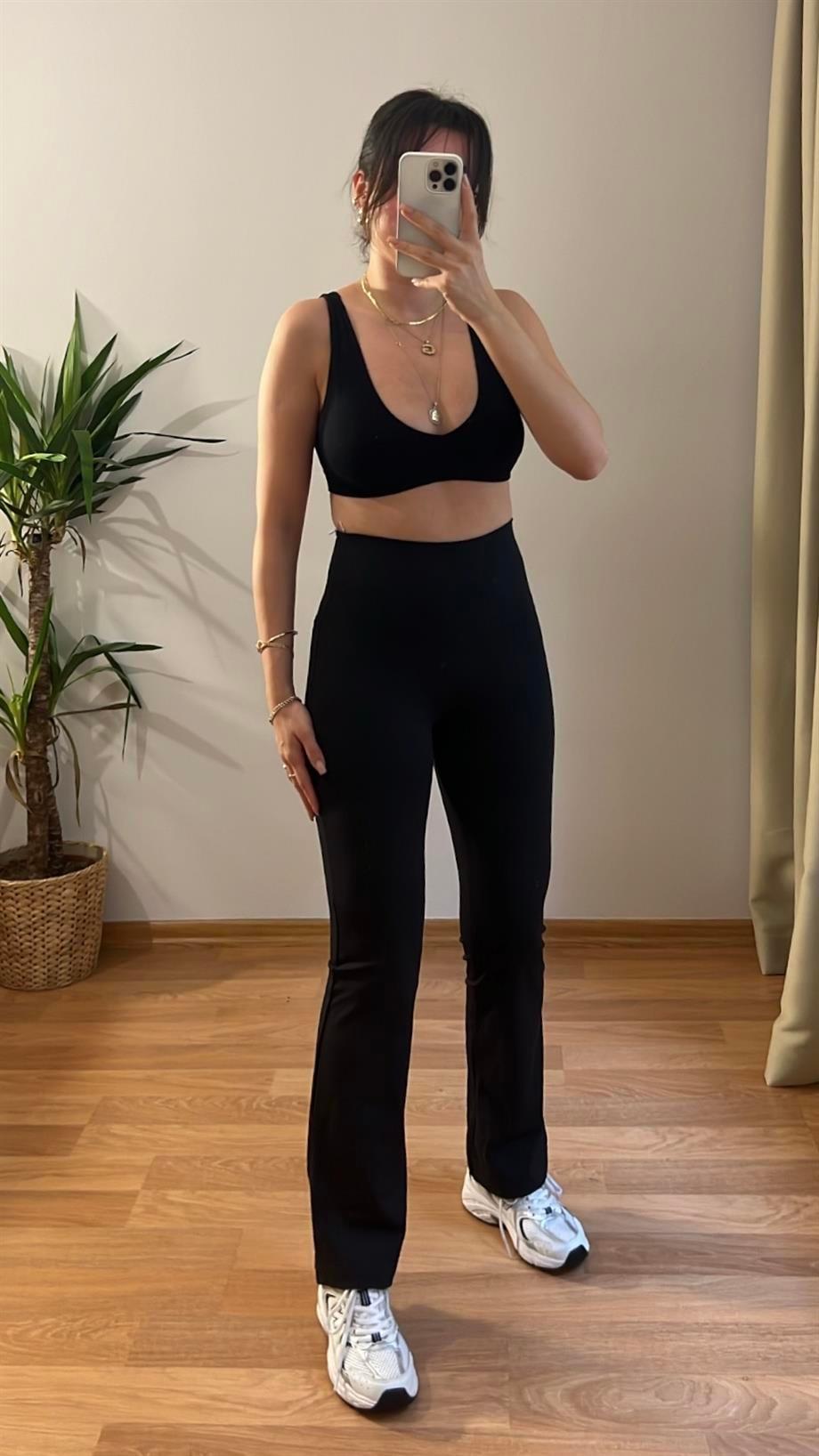 MARKA YÜKSEK BEL FLARE TAYT