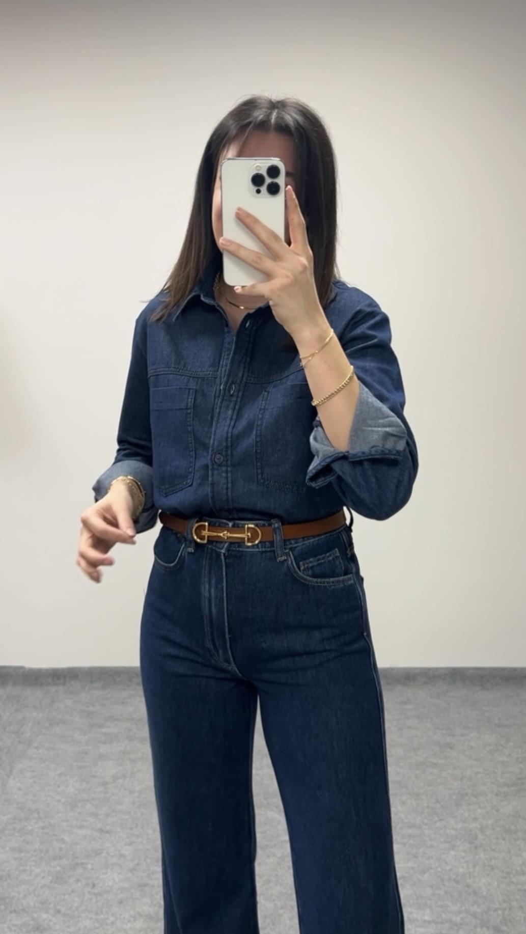 MARP %100 ORGANİK PAMUK DENİM GÖMLEK