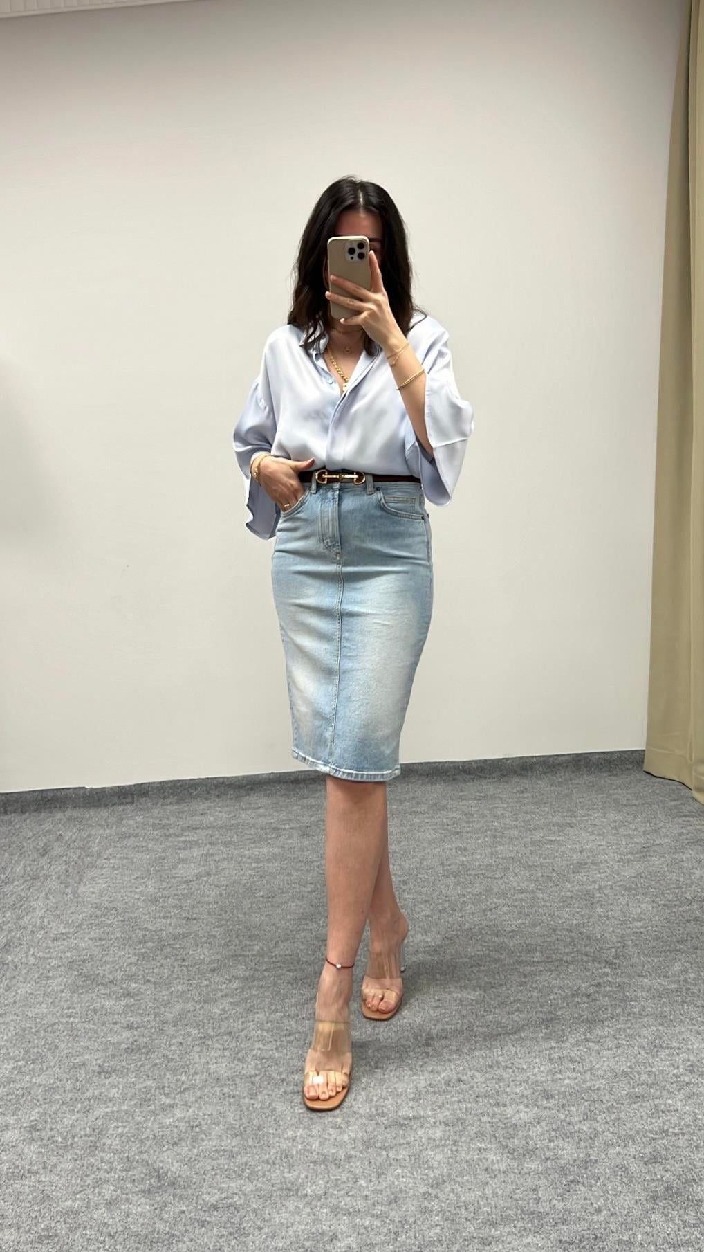 MARP ORGANİK PAMUK DENİM ETEK