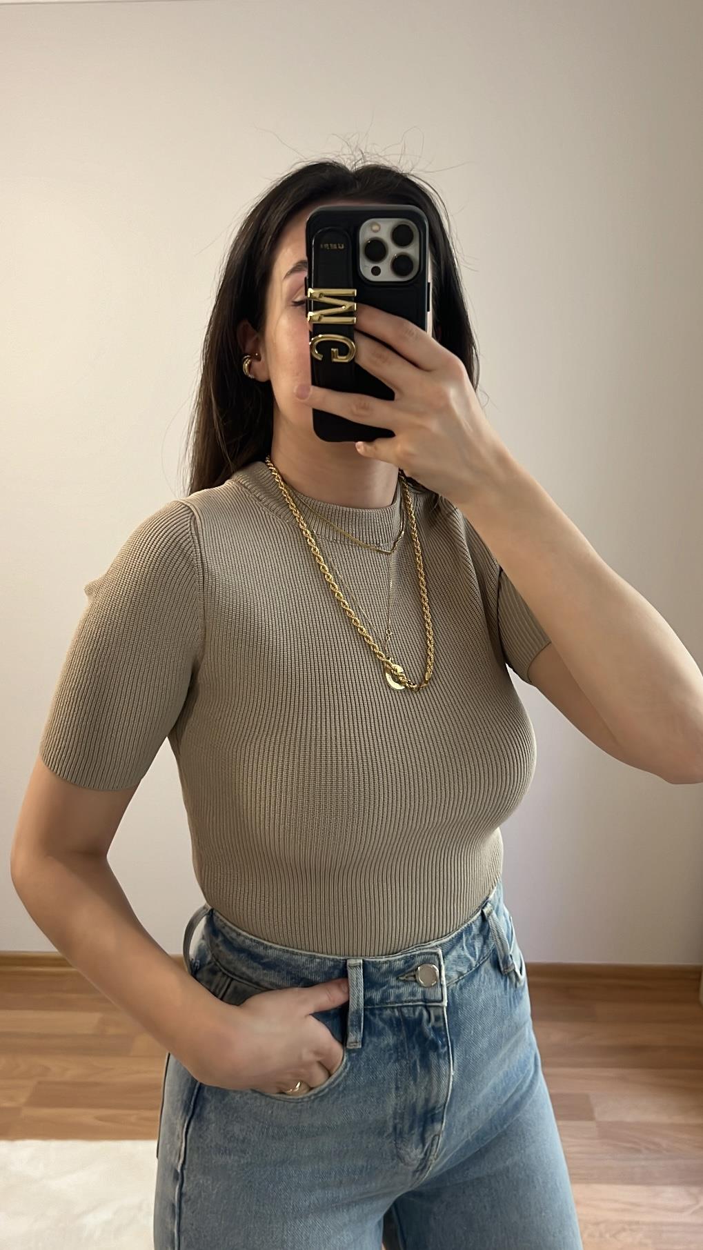 MD TAŞ KISA KOLLU PREMIUM TRİKO