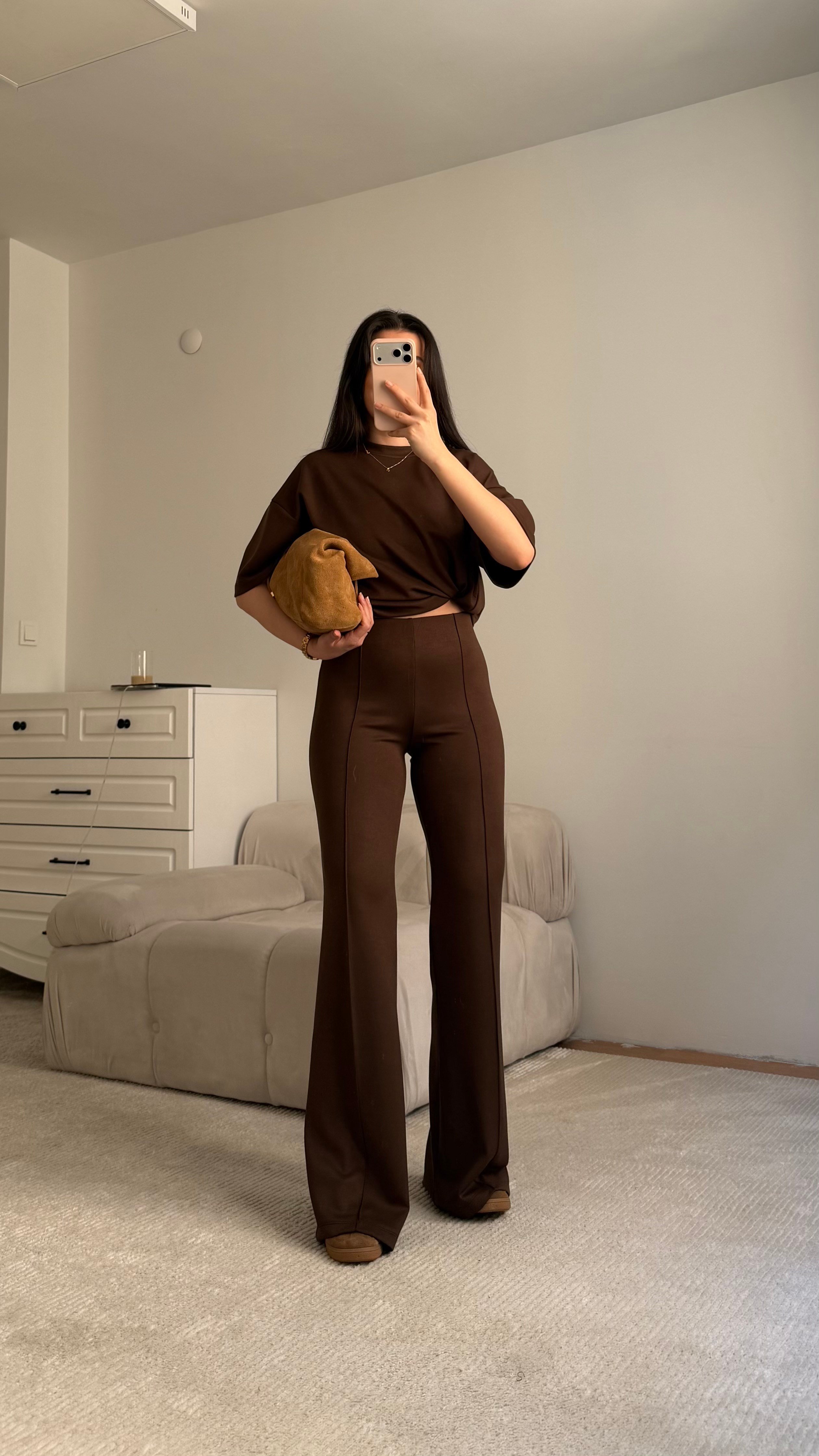 Mng Kahve Oversize İkili Takım