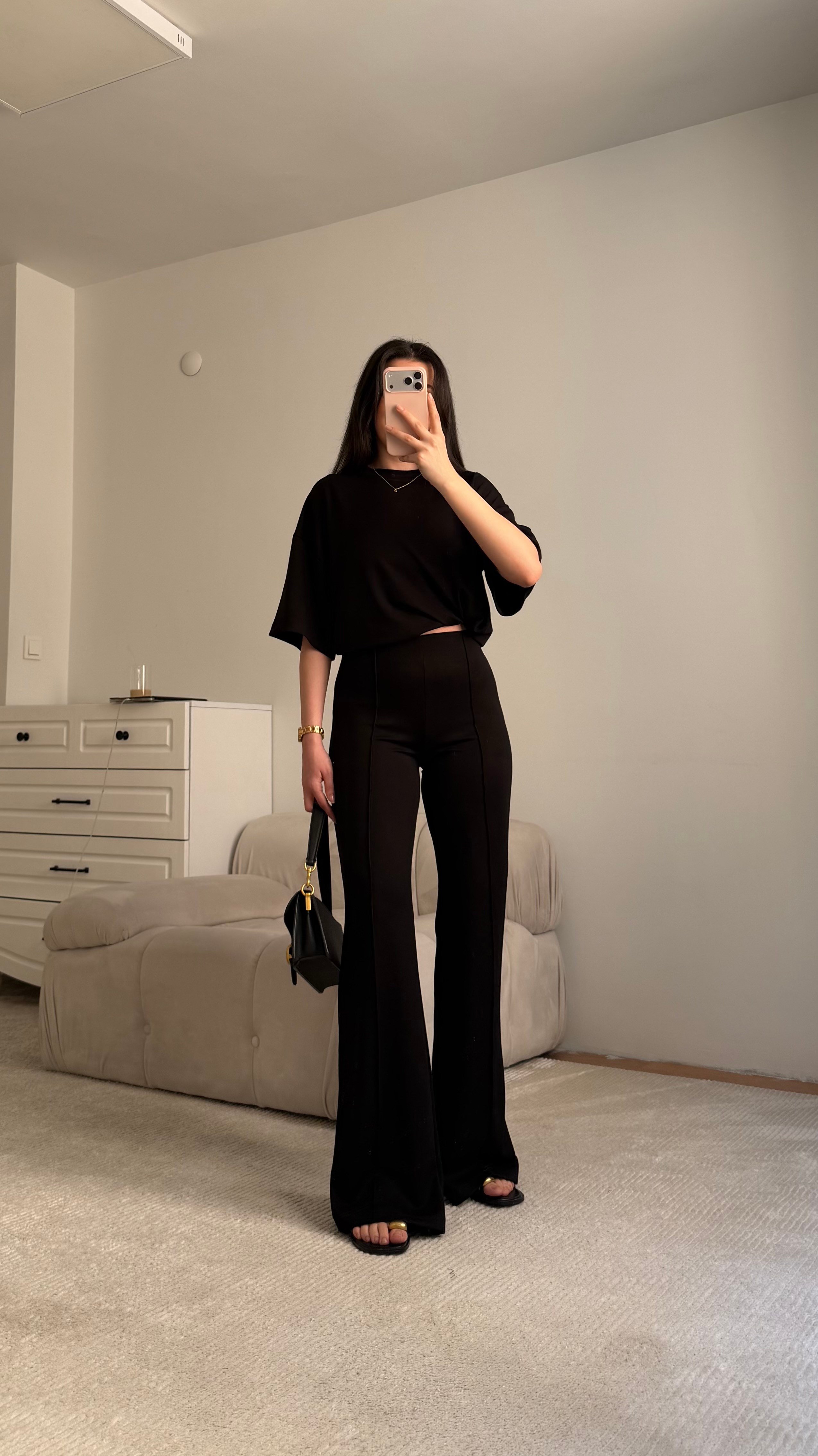 Mng Siyah Oversize İkili Takım