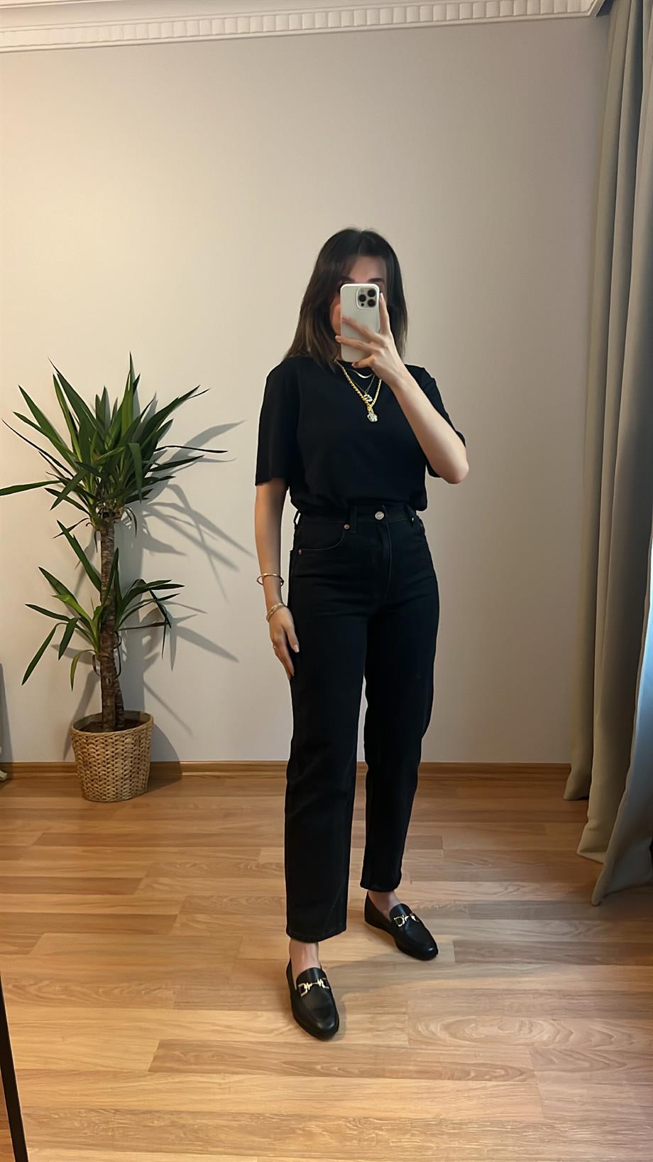 MNS ANTRASİT MOM FIT JEAN