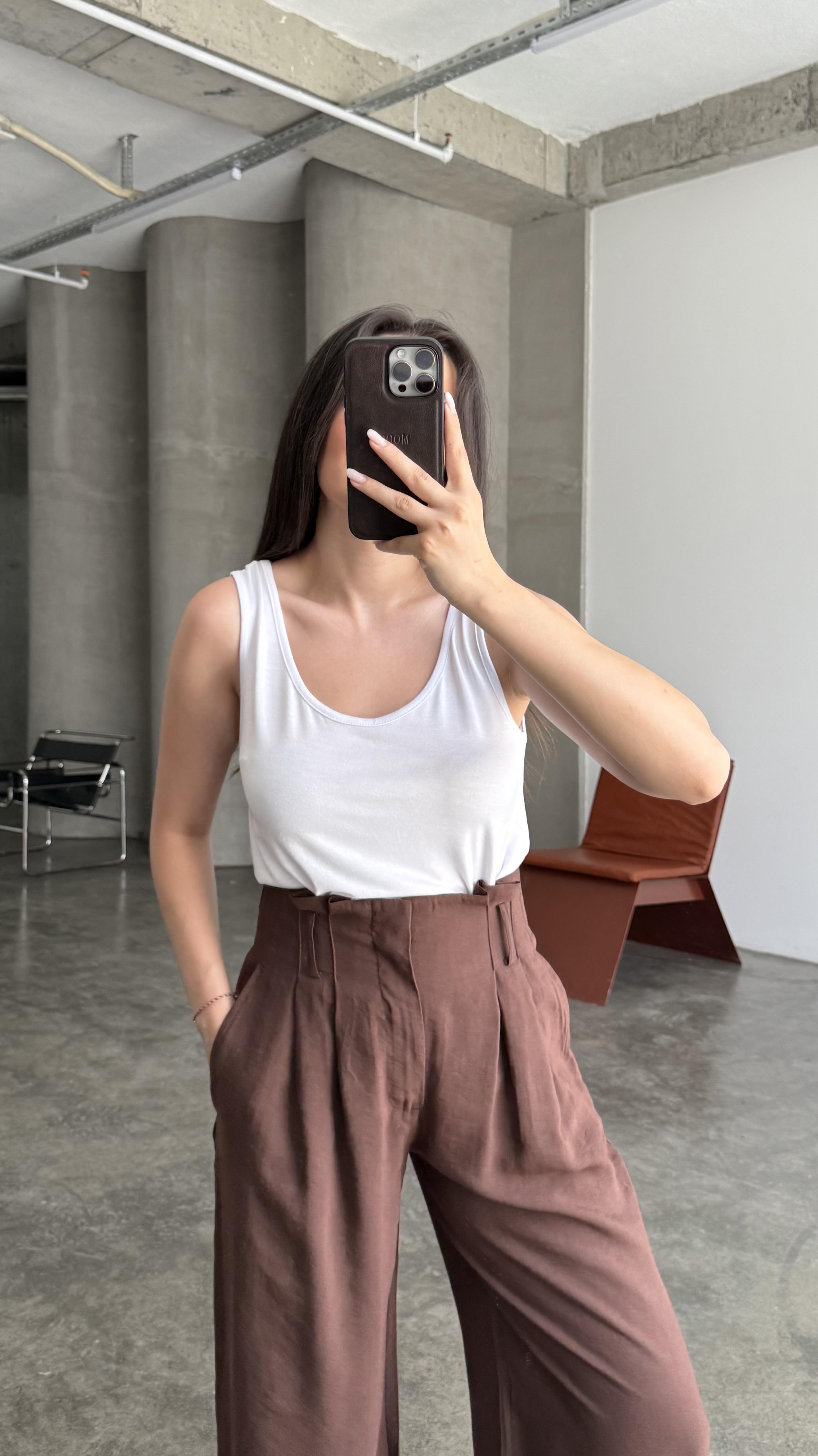 Modal Beyaz Basic Askılı Atlet